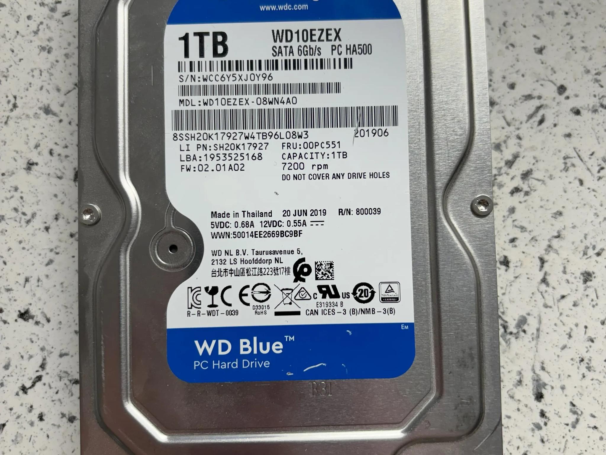 Western Digital Blue 1TB HDD