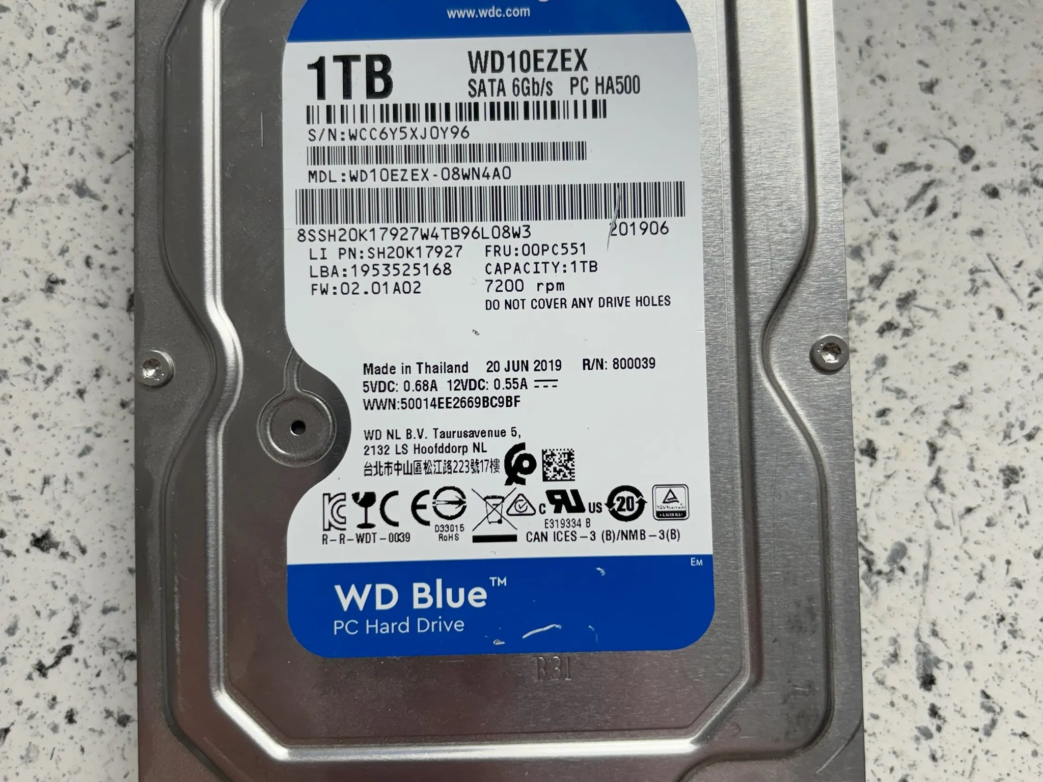Western Digital Blue 1TB HDD