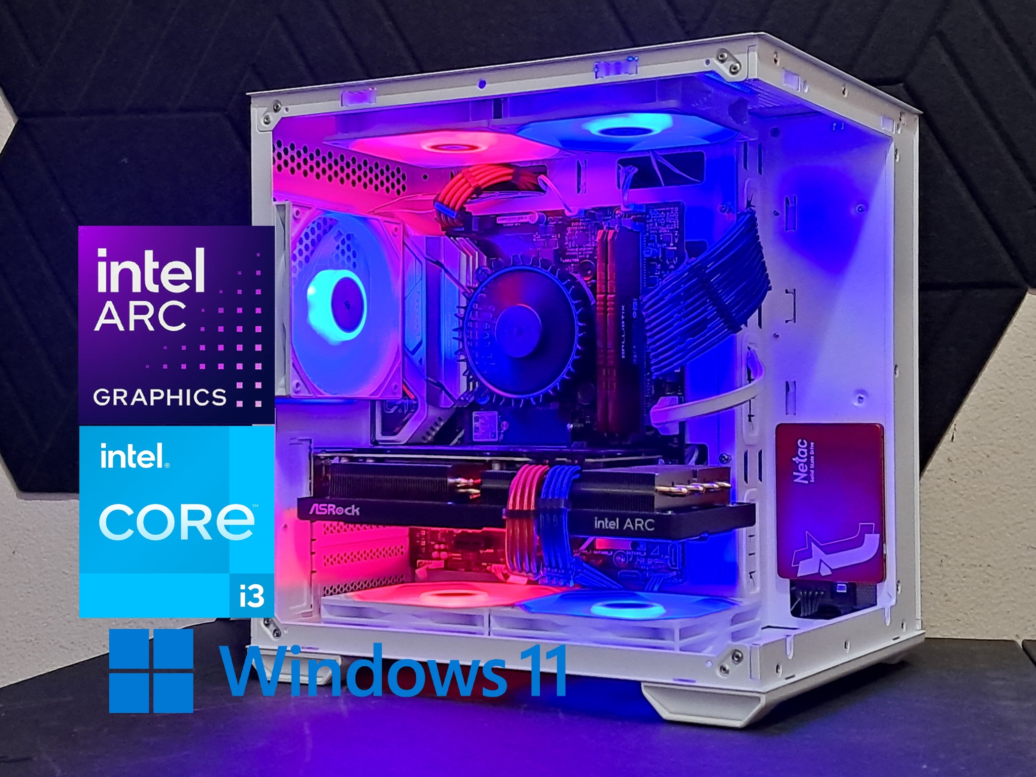 🗽Born in the USA🦅Intel Gaming PC | Arc A580 | Core i3-12100 | 16GB DDR4
