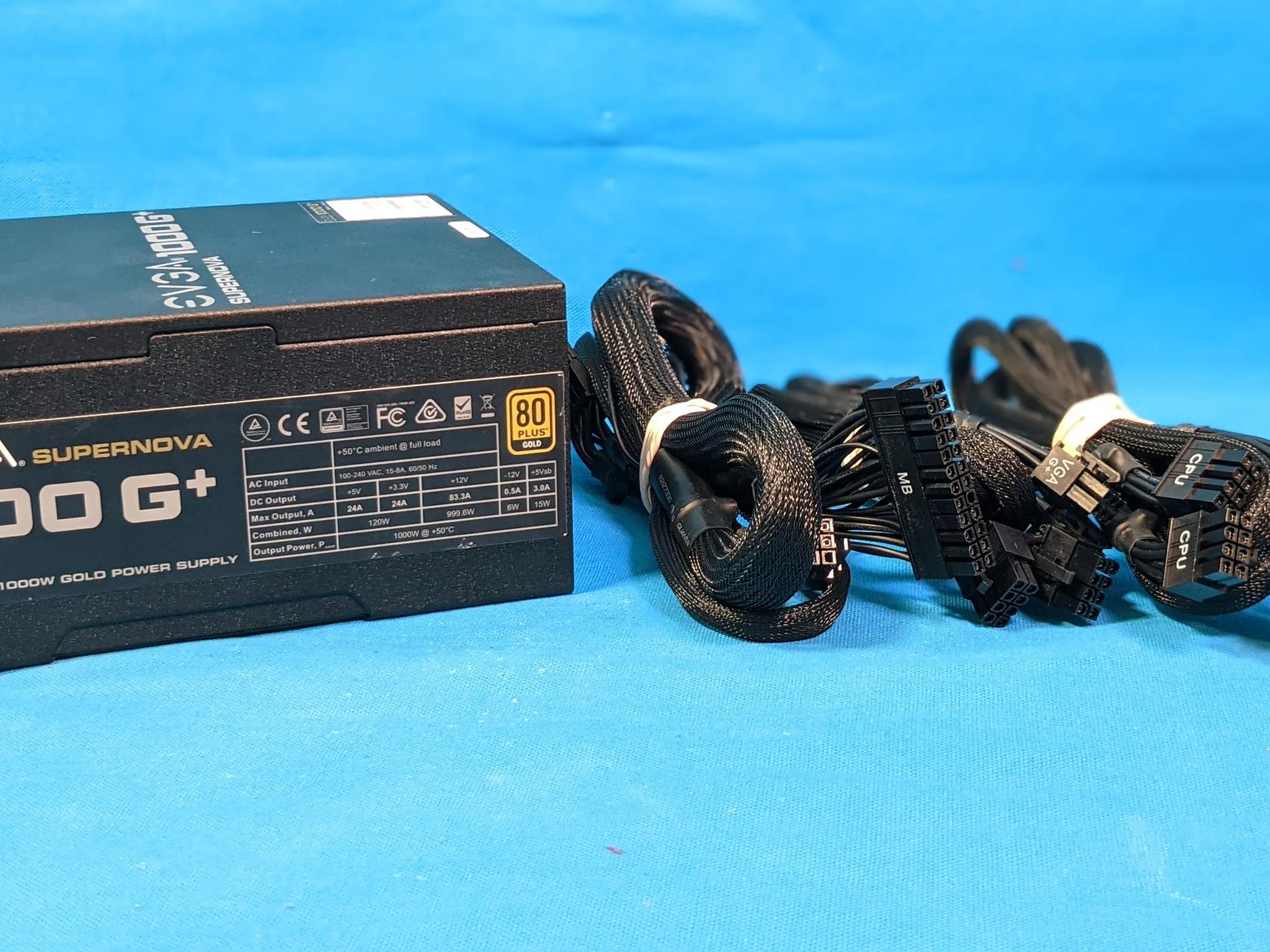 EVGA SuperNOVA 1000 G+ 1000W 80+ Gold Fully-Modular ATX Desktop PSU - 4266646745