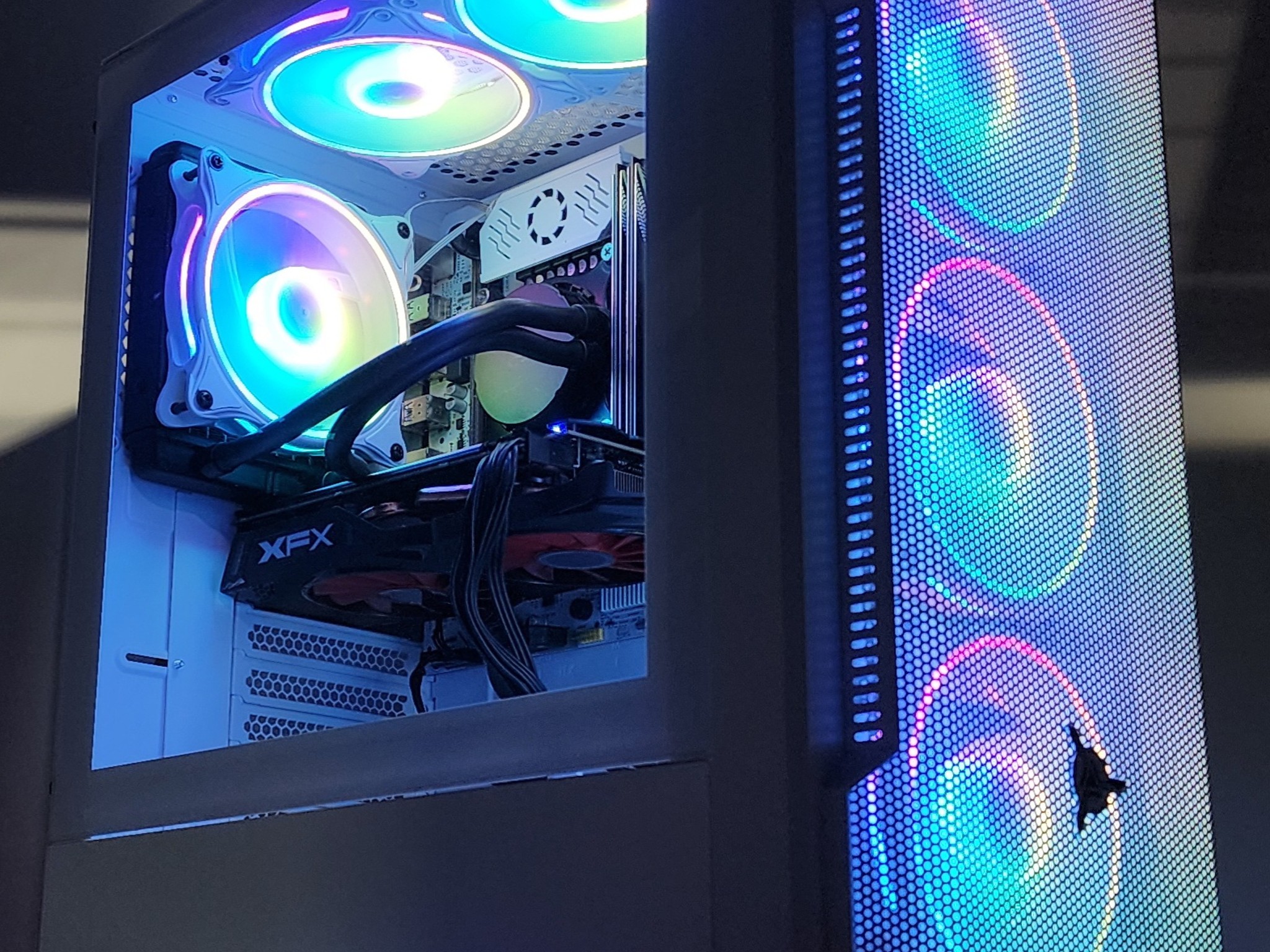 Gaming PC i7-5930K 16GB RAM 128GB SSD + 1TB HDD RX 580 8GB Windows 11 Computer