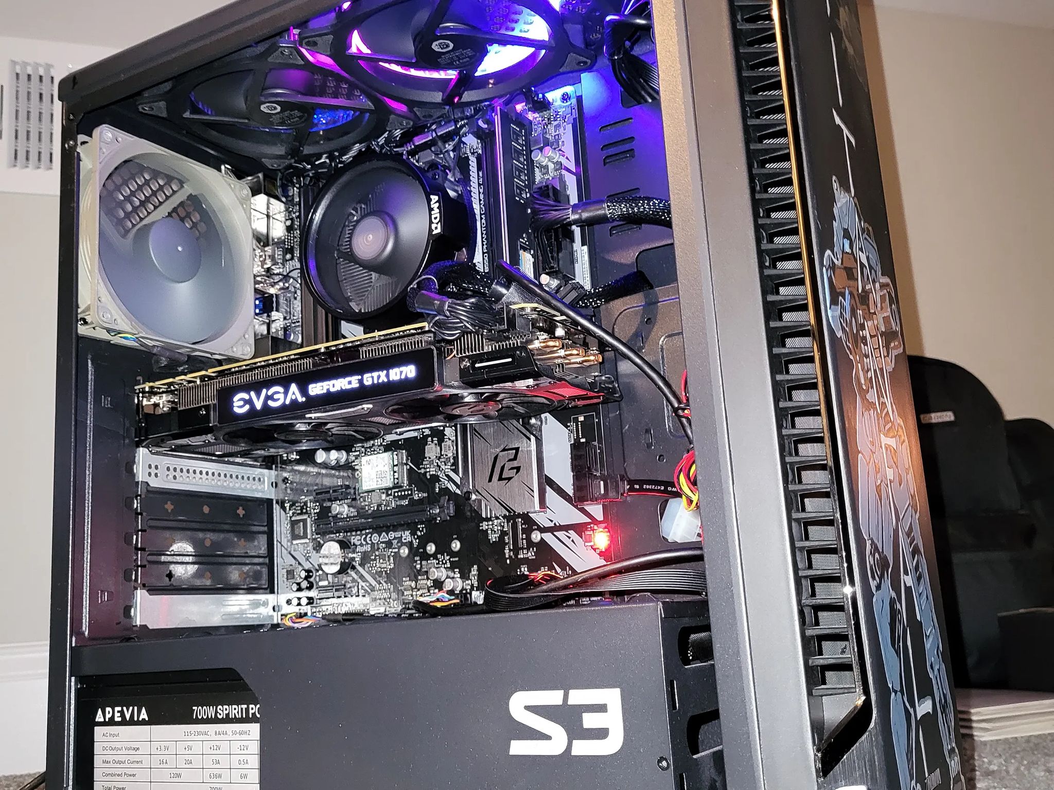 Custom AMD rig Ryzen 5 5500, gtx 1070, 16Gb Ram