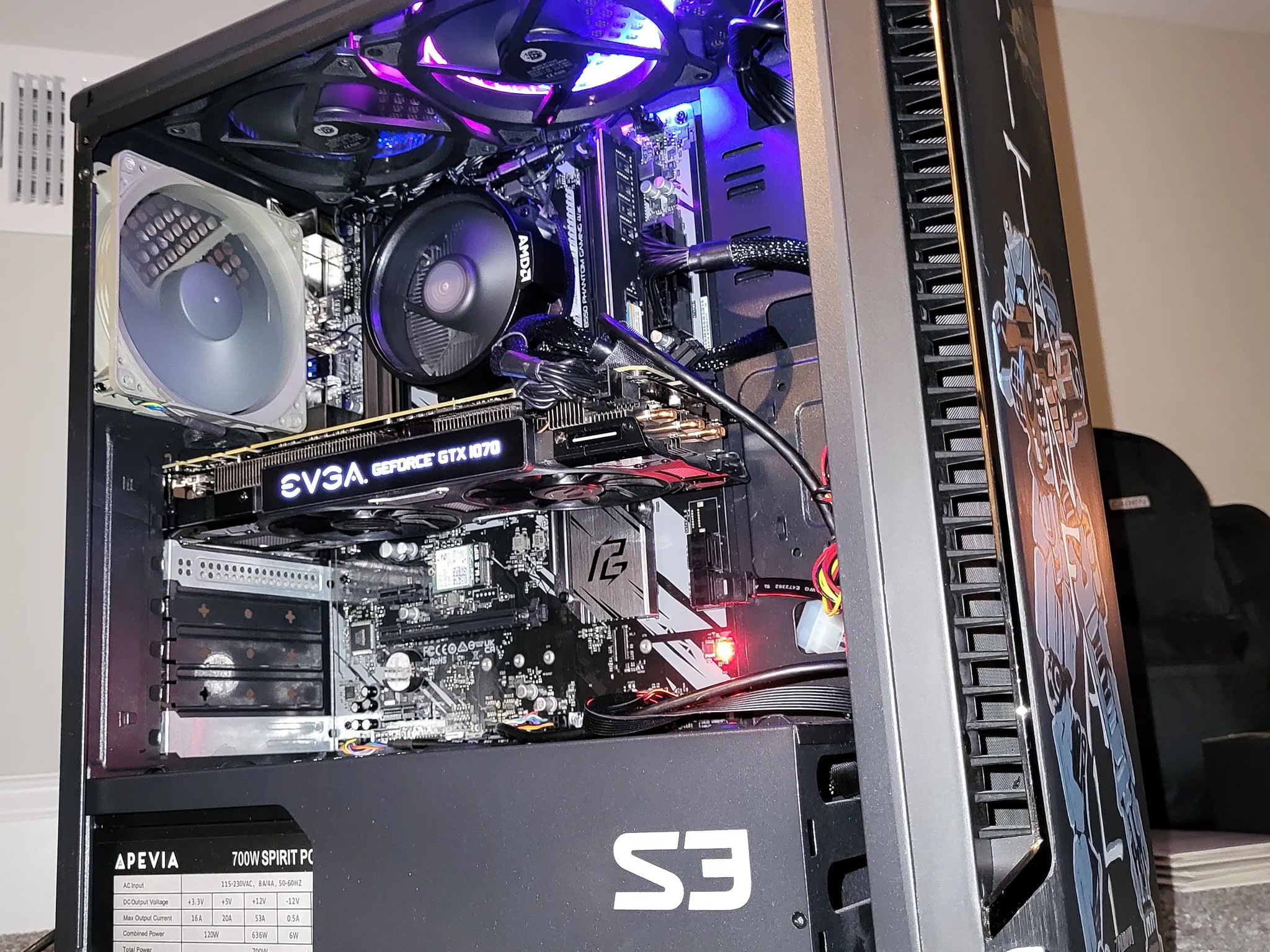 Custom AMD rig Ryzen 5 5500, gtx 1070, 16Gb Ram