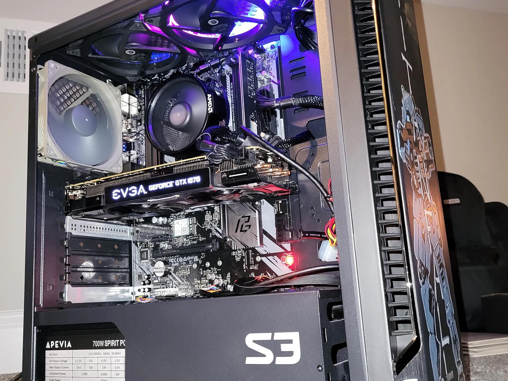 Custom AMD rig Ryzen 5 5500, gtx 1070, 16Gb Ram