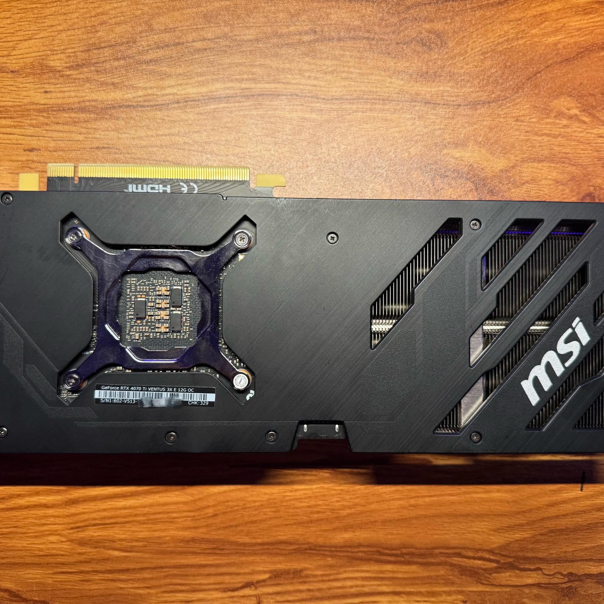 MSI GeForce RTX 4070 Ti VENTUS 3X E 12G OC