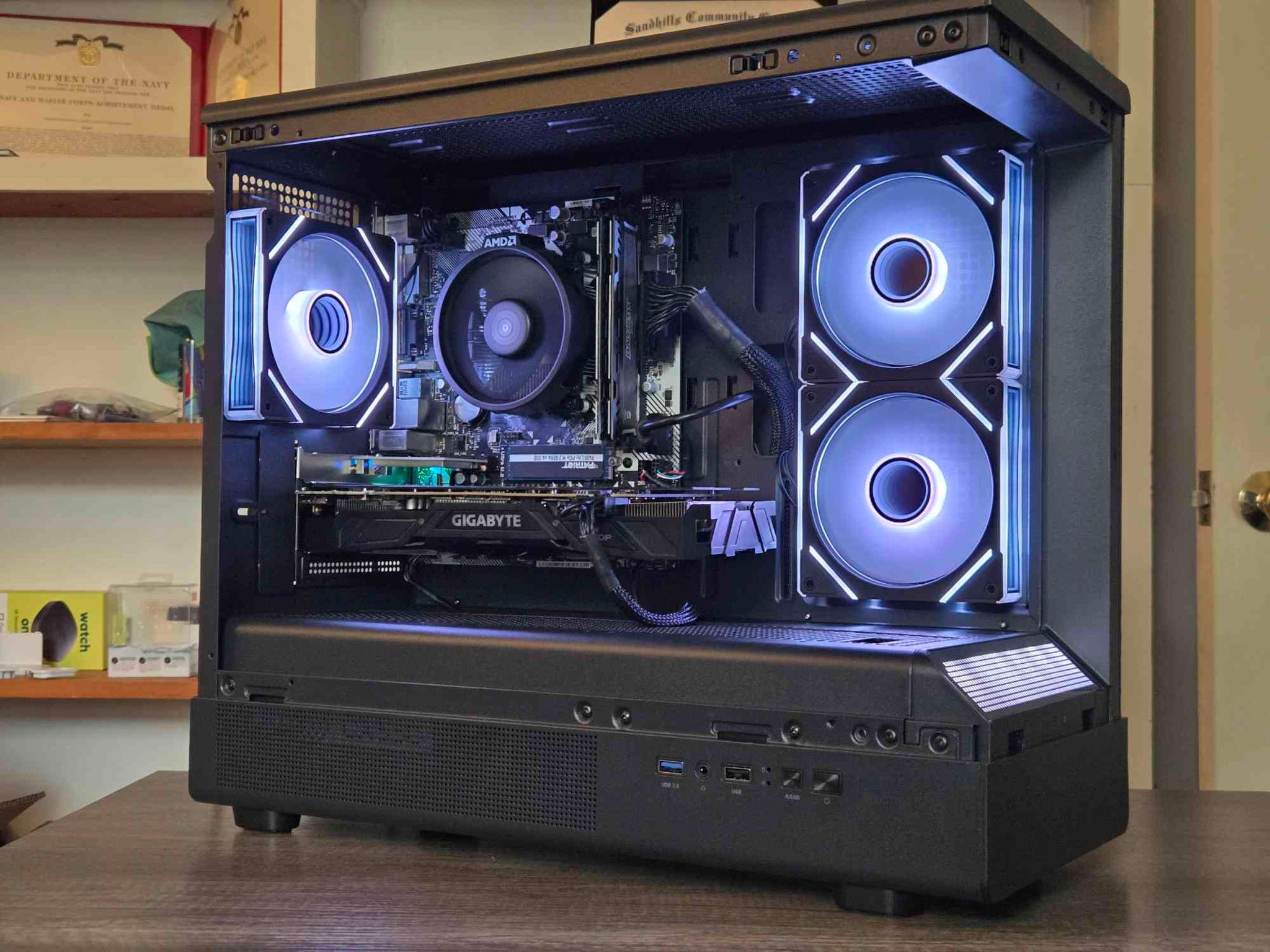 Black Gaming PC | GTX 1070 8GB | R5 2600 | 16GB | 500GB | Wi-Fi + BT | ARGB | 550W 80+ Bronze