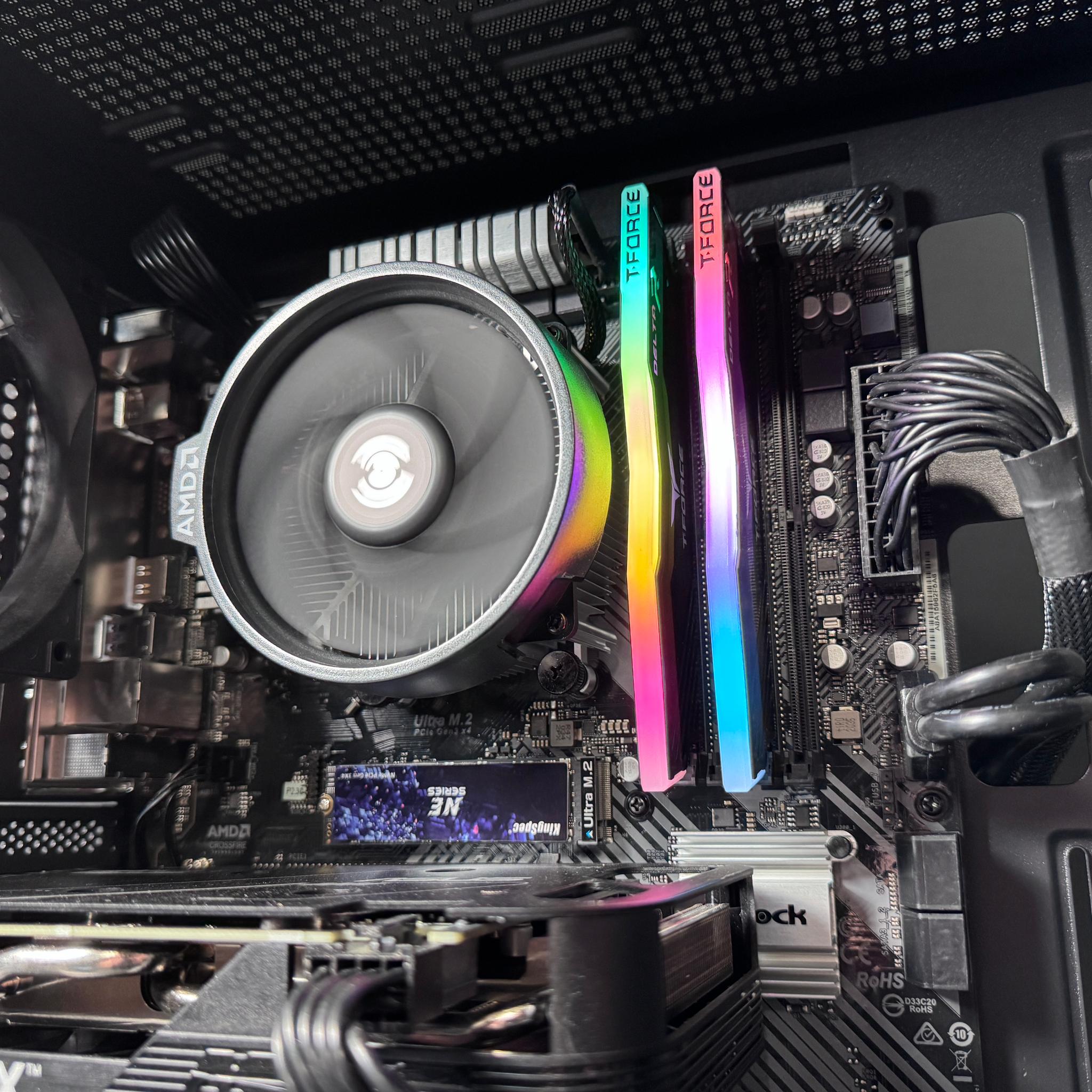 🪵WOODLAND🪵 Gaming PC | AMD Ryzen 5 3600 | 16GB | RTX 4060 | 1TB SSD | Win11 | Wi-Fi
