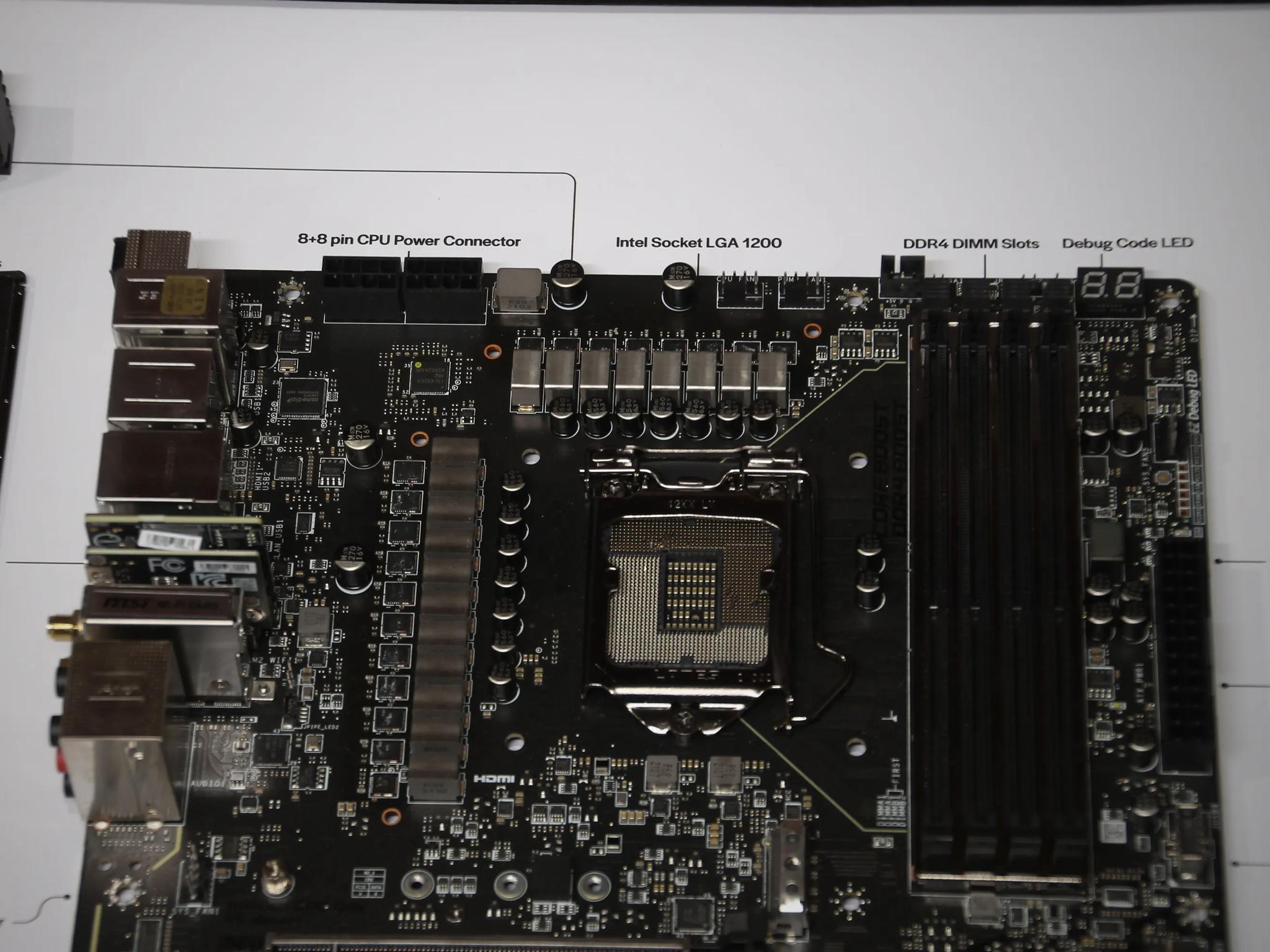 MSI MEG Z590 ACE // Framed Motherboard Wall Art