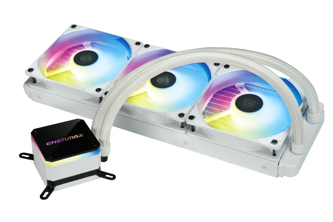 Enermax LIQMAX III 360mm aRGB Liquid CPU Cooler - White + LGA 1700 Bracket