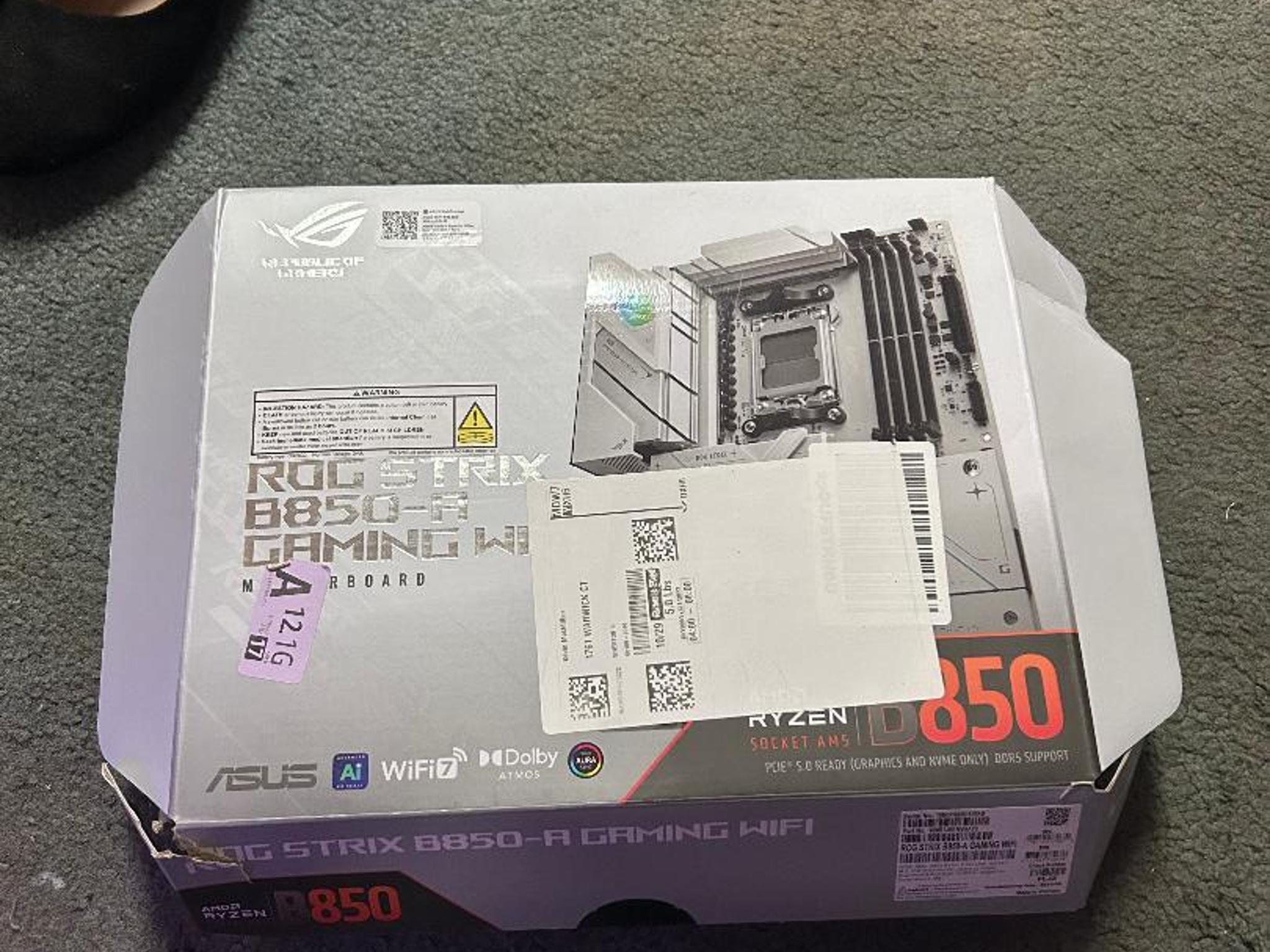 Asus Rog Strix B850-a gaming wifi motherboard