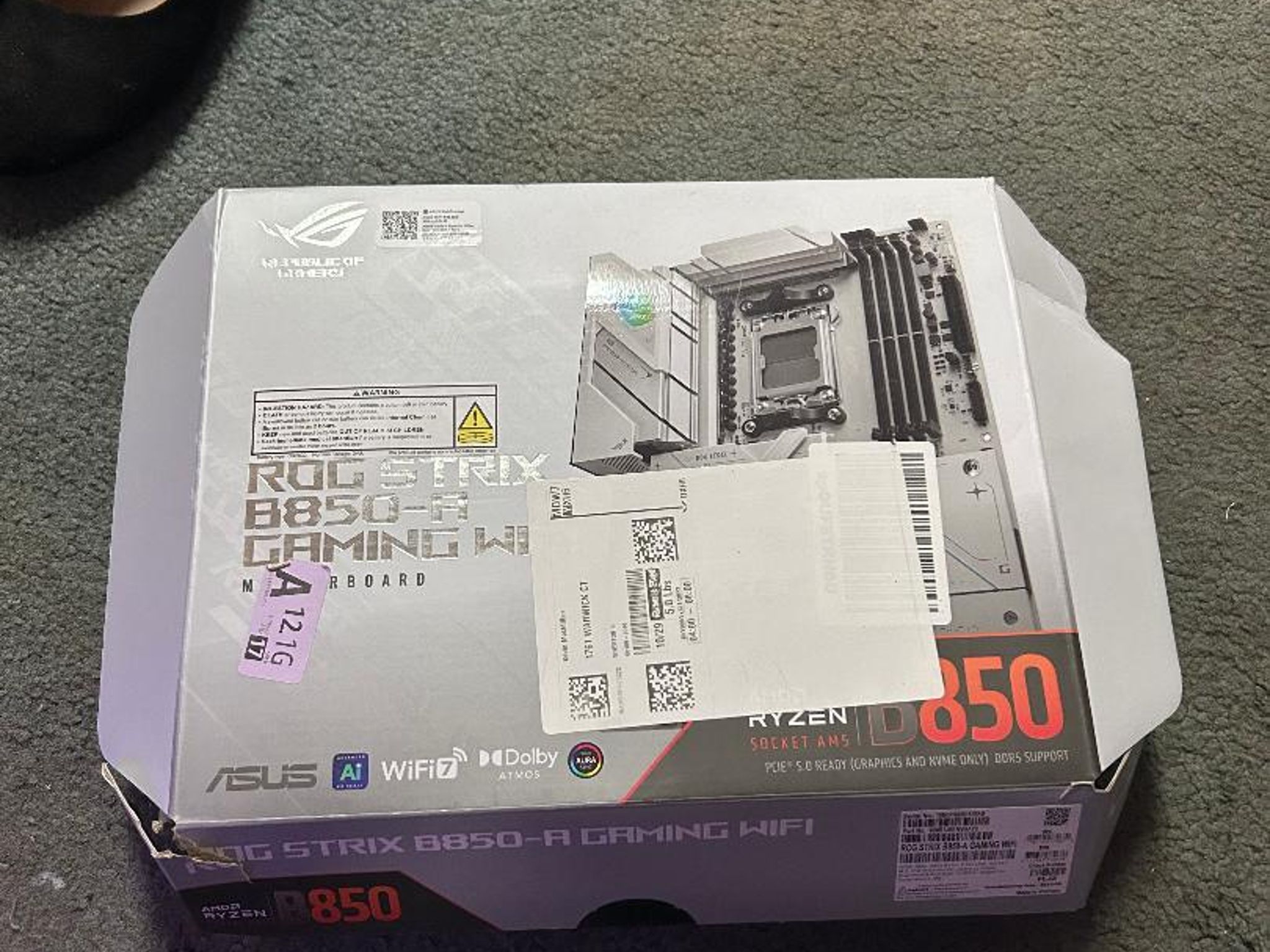 Asus Rog Strix B850-a gaming wifi motherboard