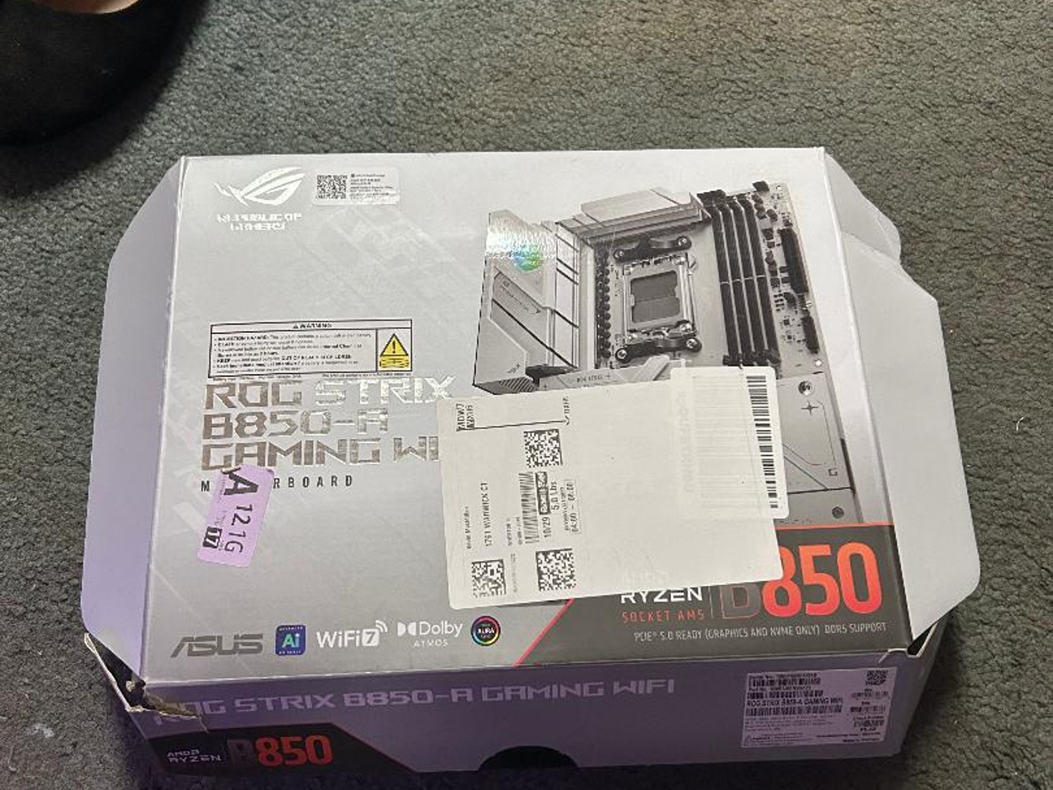 Asus Rog Strix B850-a gaming wifi motherboard
