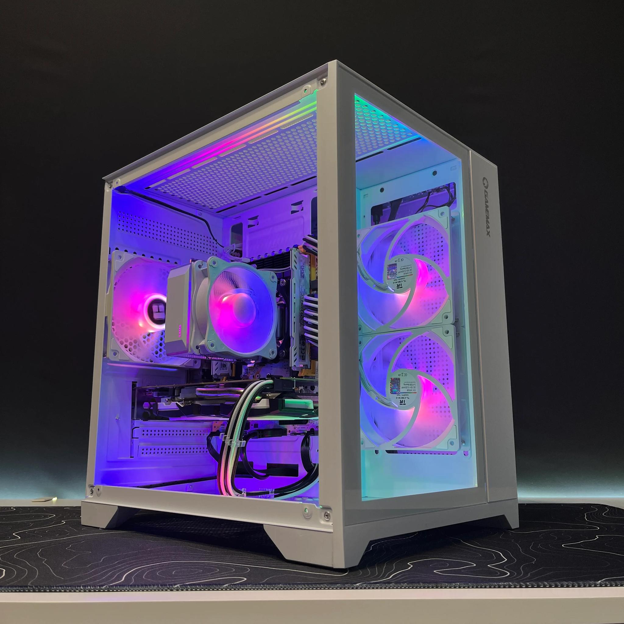 ⬜ White and RGB Gaming PC | Intel Xeon E5-2670 v3 & RX 570