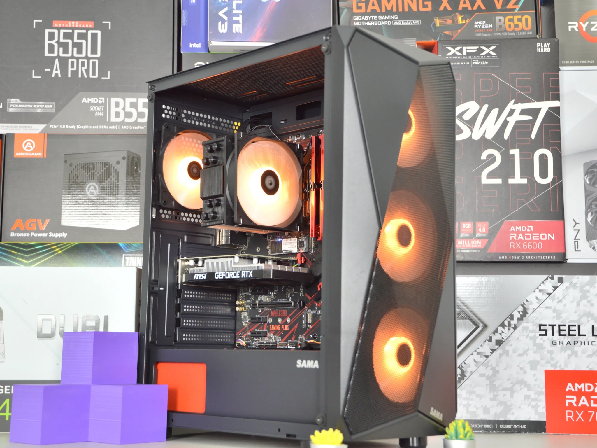 🔴🔴| RTX 3050 6GB | INTEL i7-8700 | 16GB DDR4 RAM | 256GB NVME SSD + 1TB HDD | Crimson Vortex |