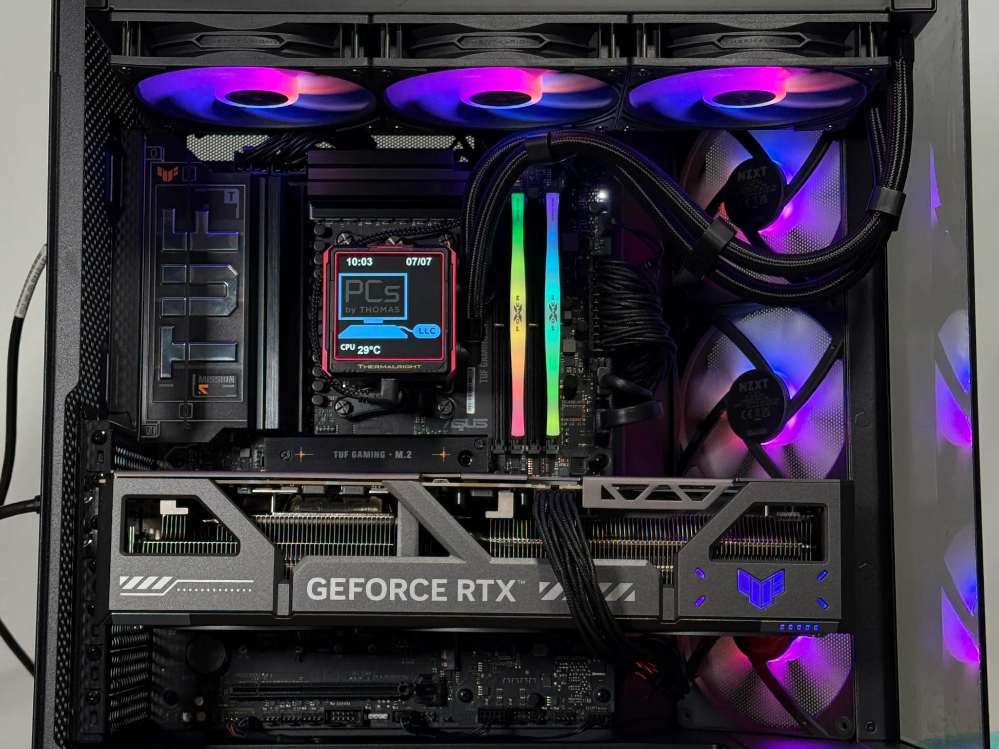 RTX 5090 Ryzen 9950x3d Gaming/Workstation Behemoth 64gb DDR5 4TB SSD