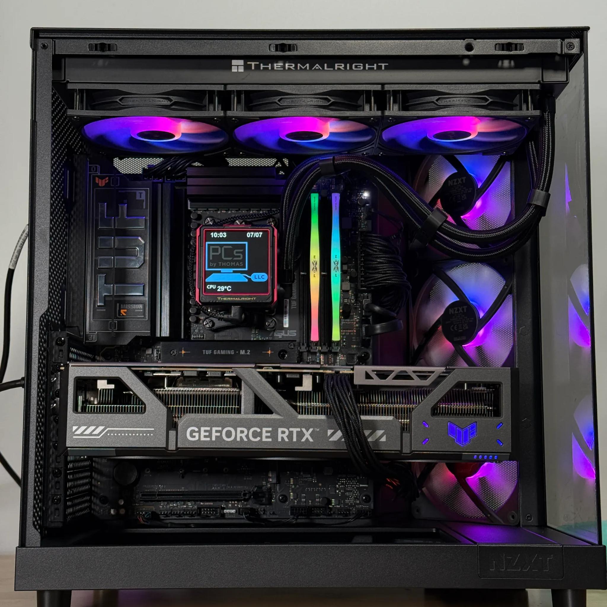 RTX 5090 Ryzen 9950x3d Gaming/Workstation Behemoth 64gb DDR5 4TB SSD