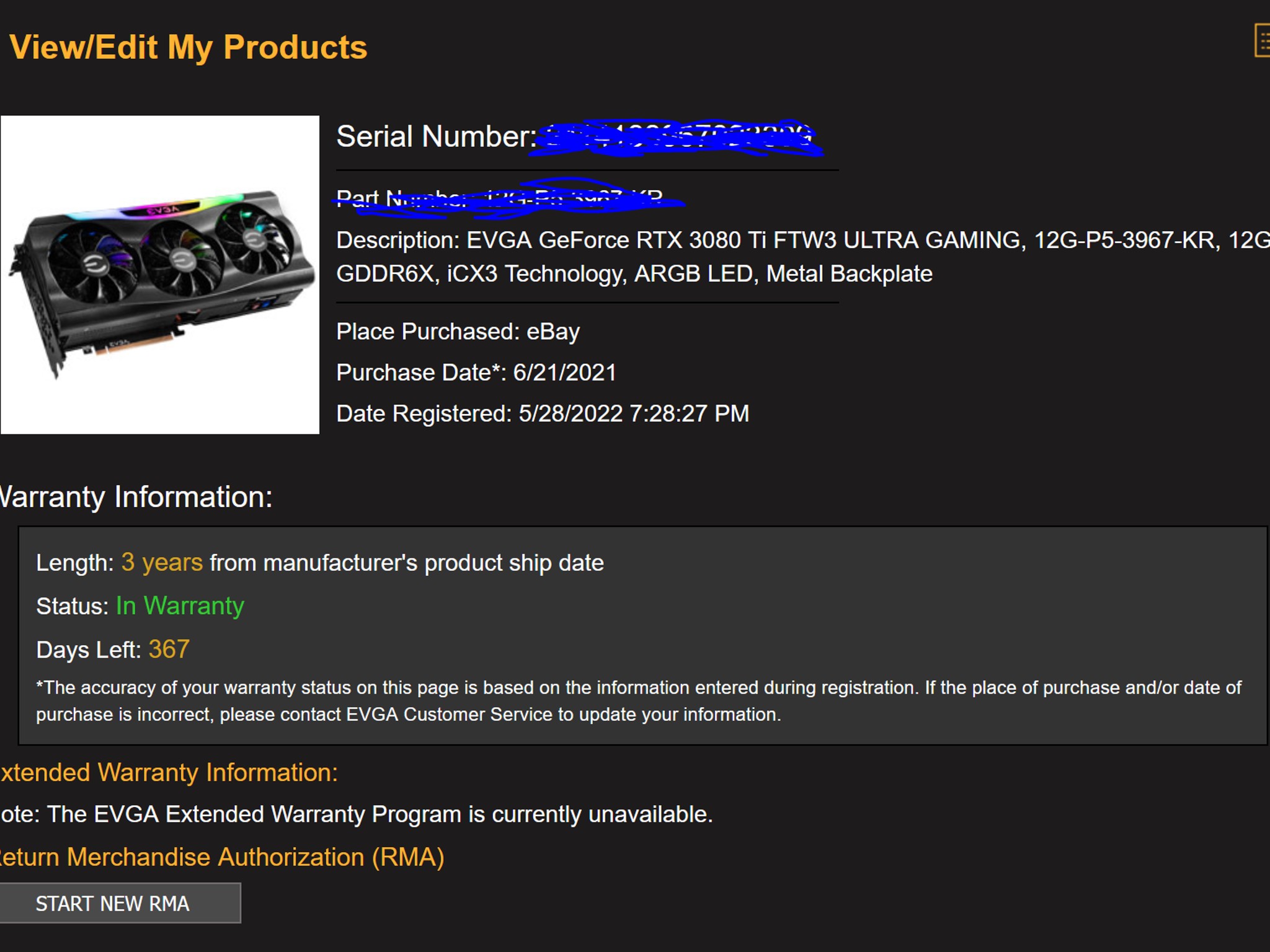 RTX 3080 Ti FTW3 ULTRA
