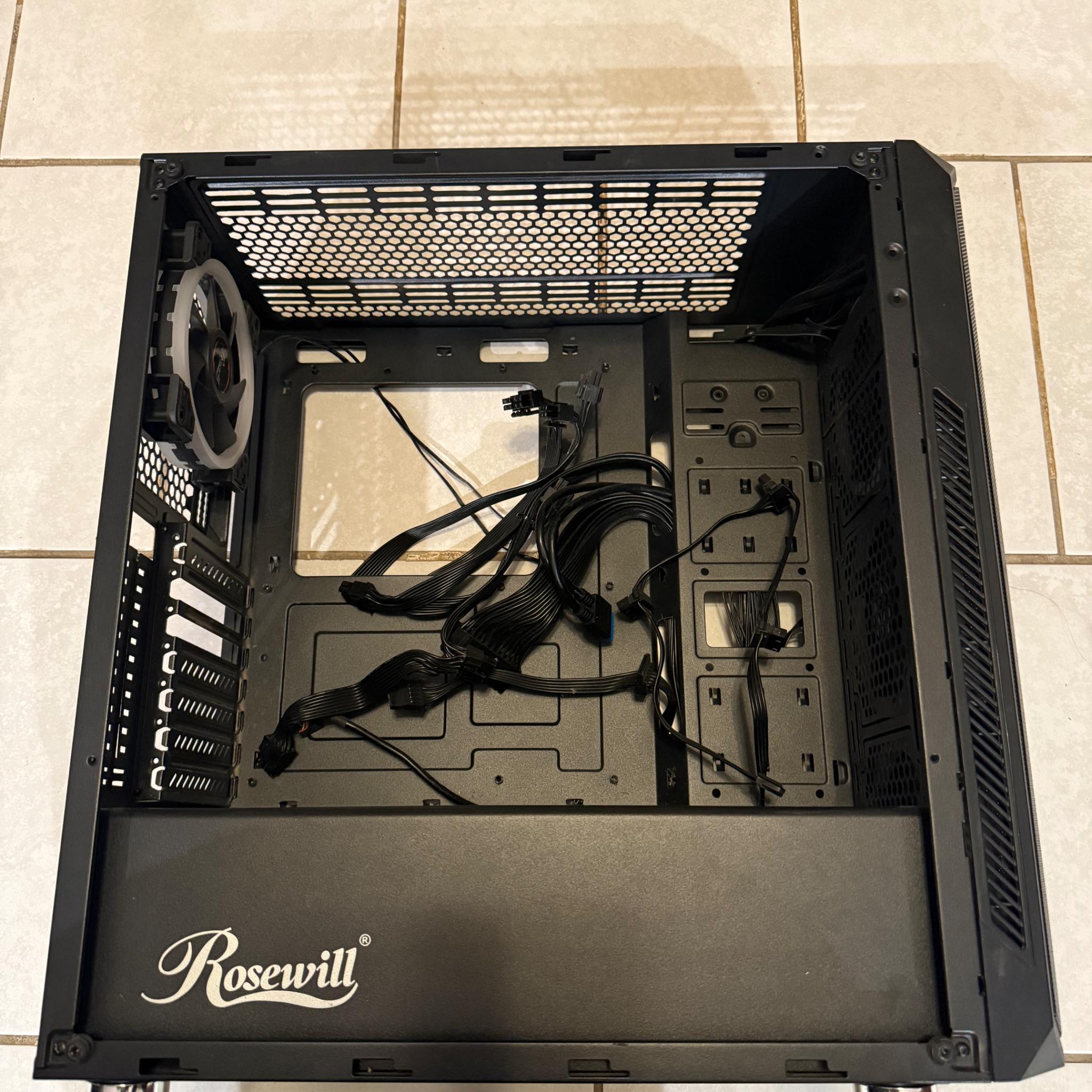 Rosewill ATX Mid Tower Gaming PC Computer Case - SPECTRA D100 With 750W PSU