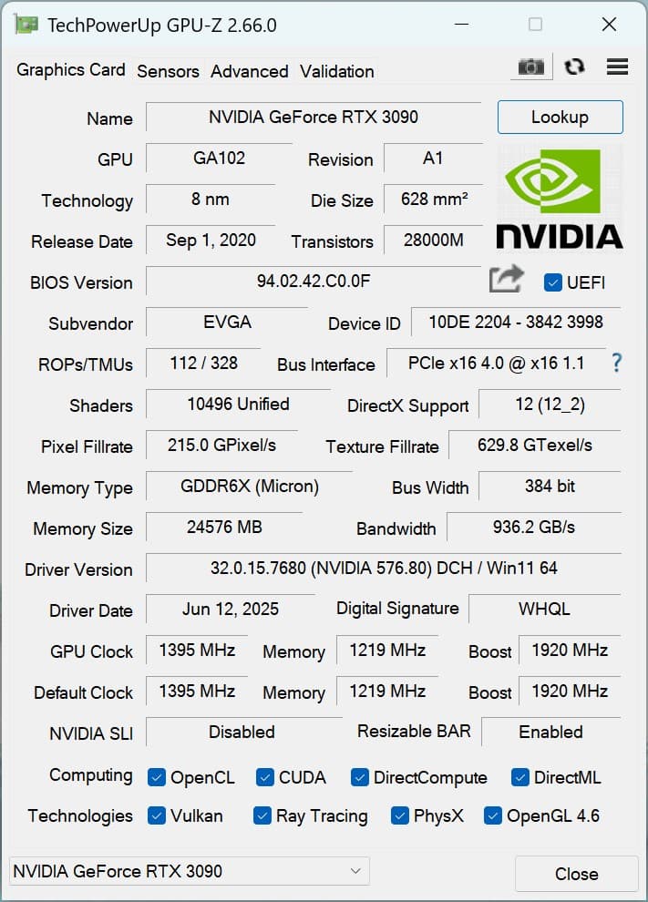 EVGA GeForce RTX 3090 K|NGP|N HYBRID GAMING w/ OPTIMUS Water Block