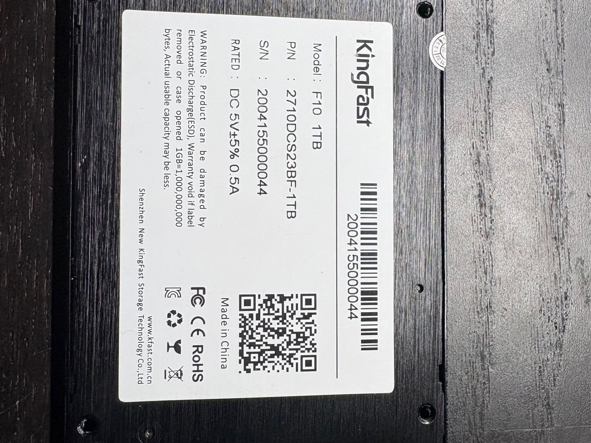 KingFast 1TB - SATA