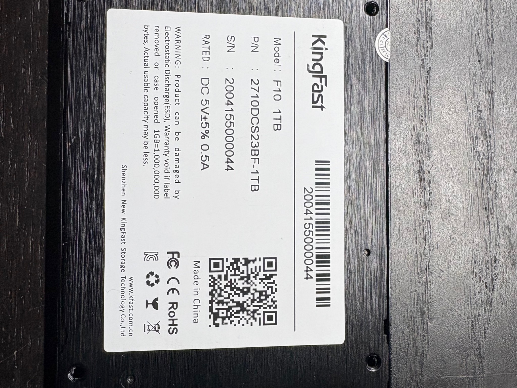 KingFast 1TB - SATA