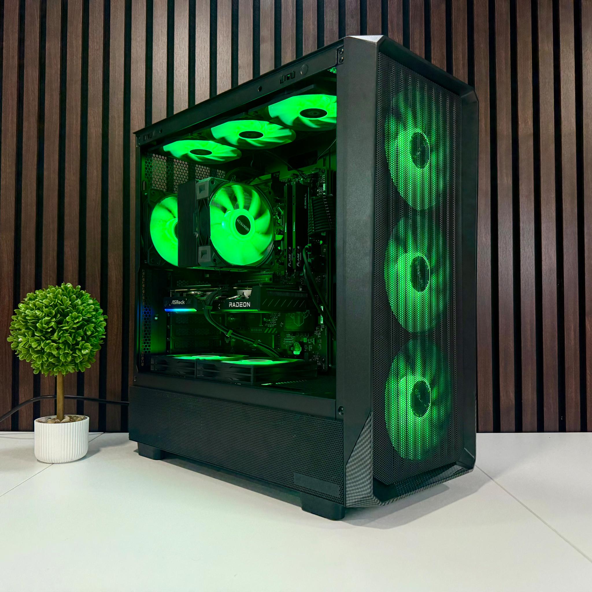 9060XT 16GB | Ryzen 7600X3D | 32GB DDR5 | 1TB SSD | 800W Gold PSU | ARGB Fans | Windows 11