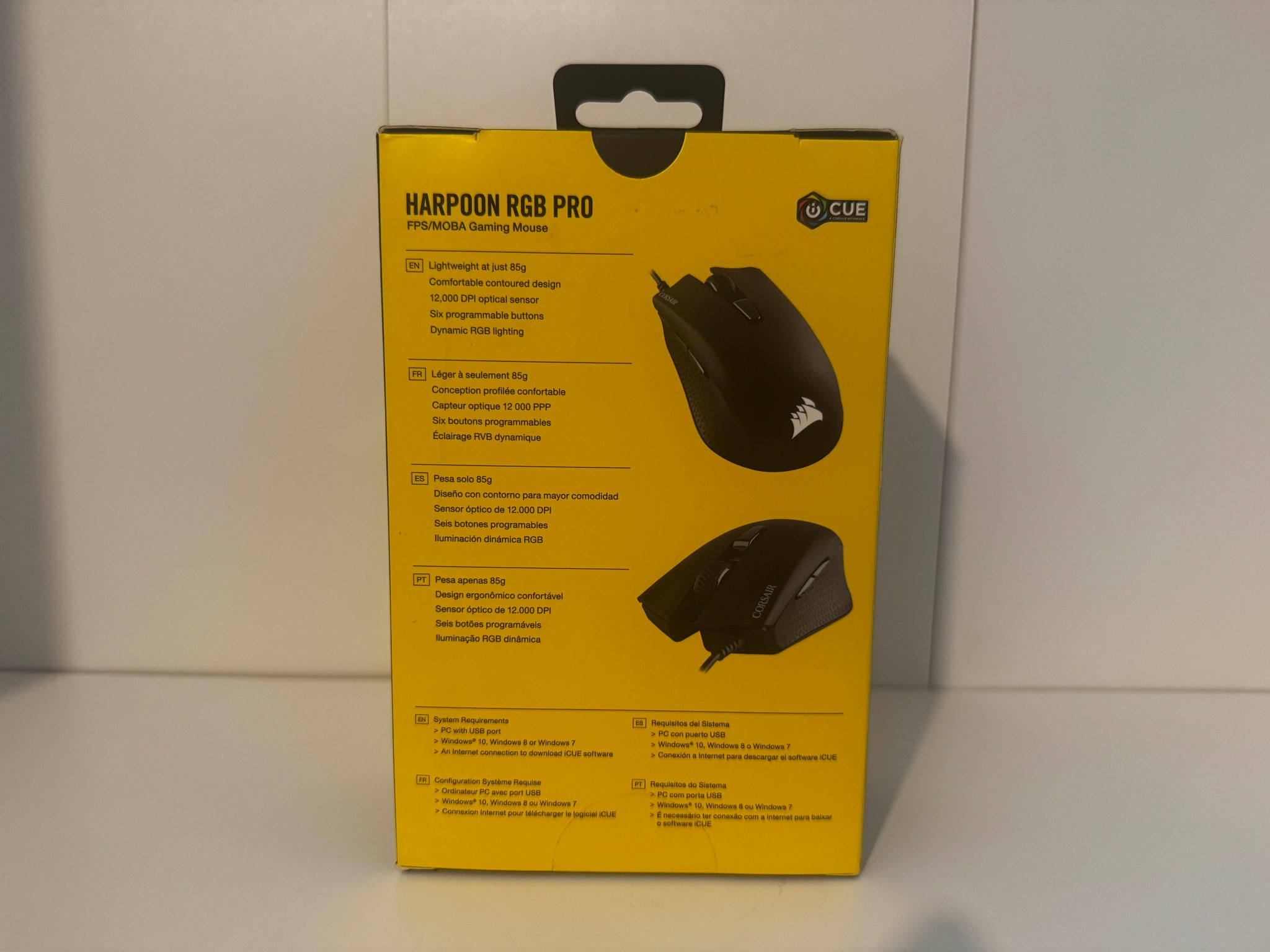 USED CORSAIR HARPOON RGB WIRED GAMING MOUSE (BLACK)