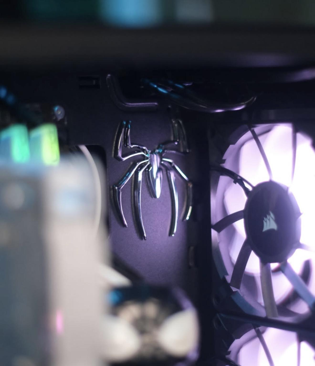 WONDERFUL Black and White spider-Man RGB Gaming PC