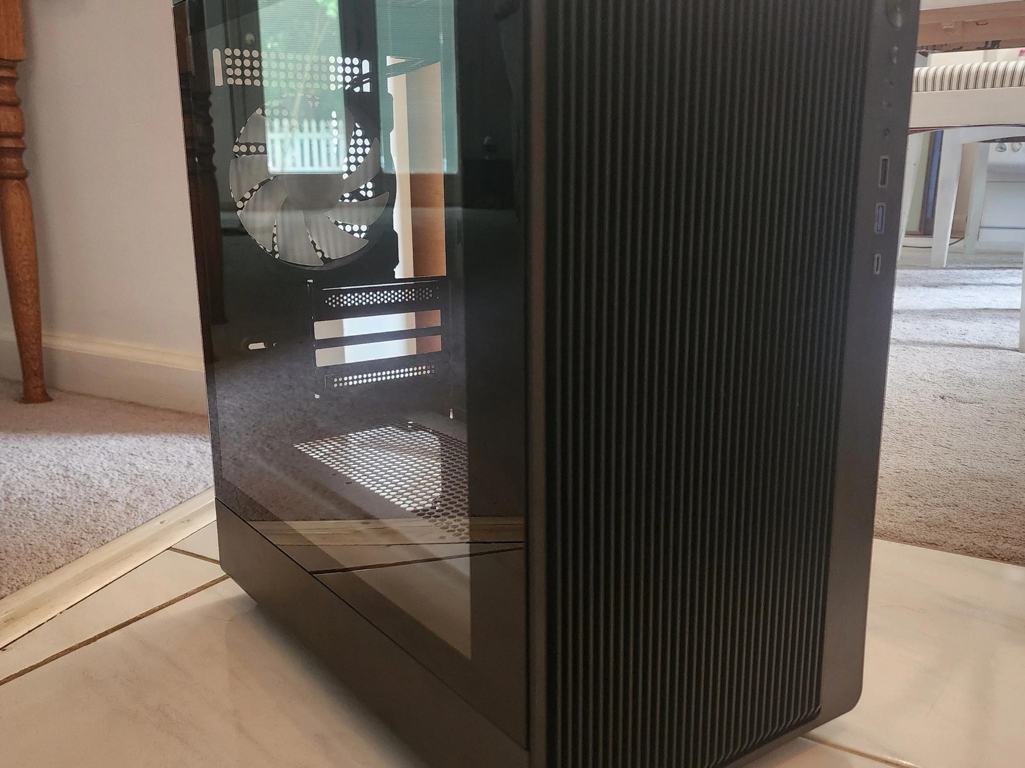 DIYPC R1-BK Micro ATX Black PC Case, 4 ARGB Fans
