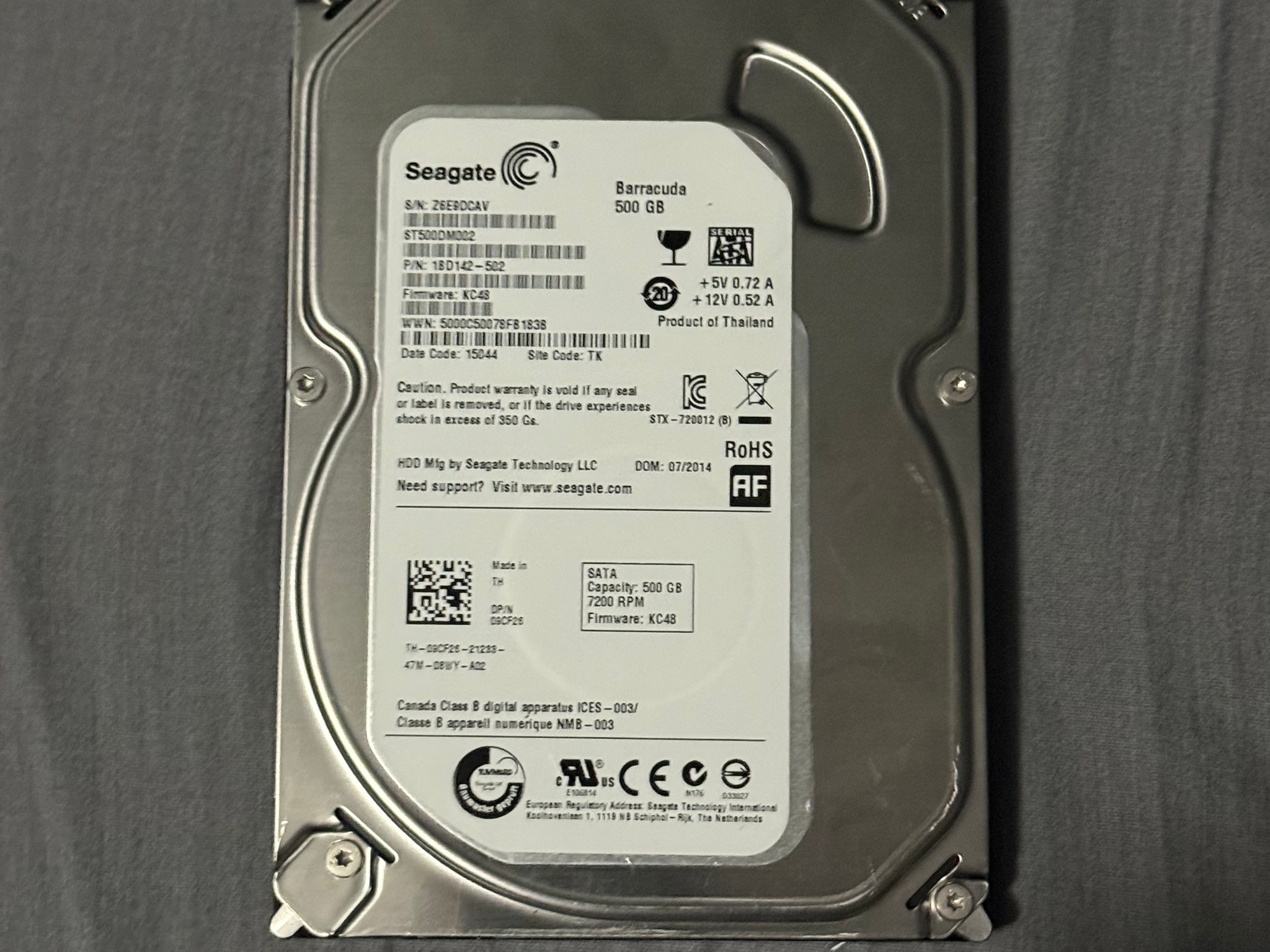 500GB Hard Drive