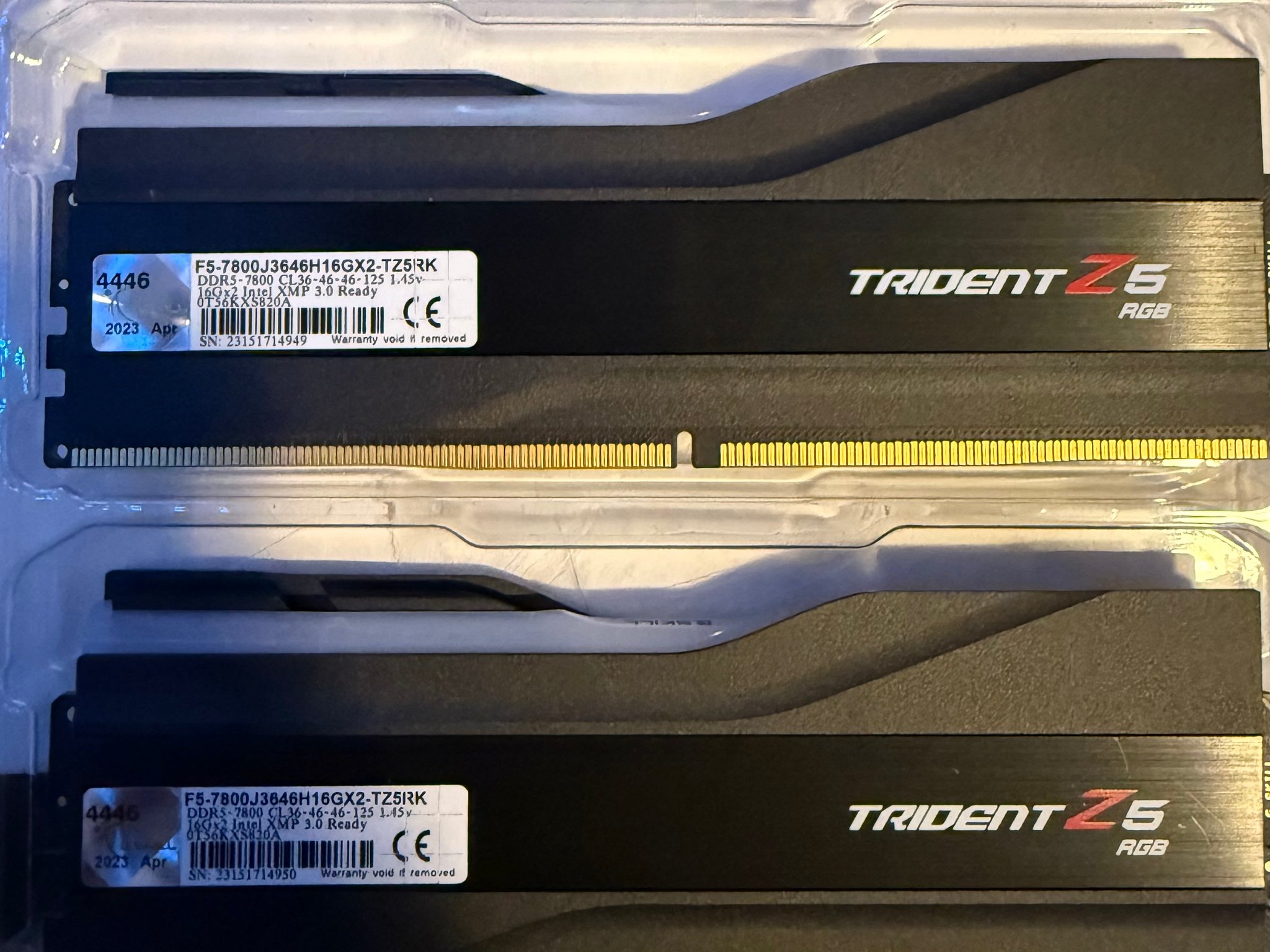 G.SKILL Trident Z5 RGB 32GB (2x16GB) DDR5-7800 CL36 RAM