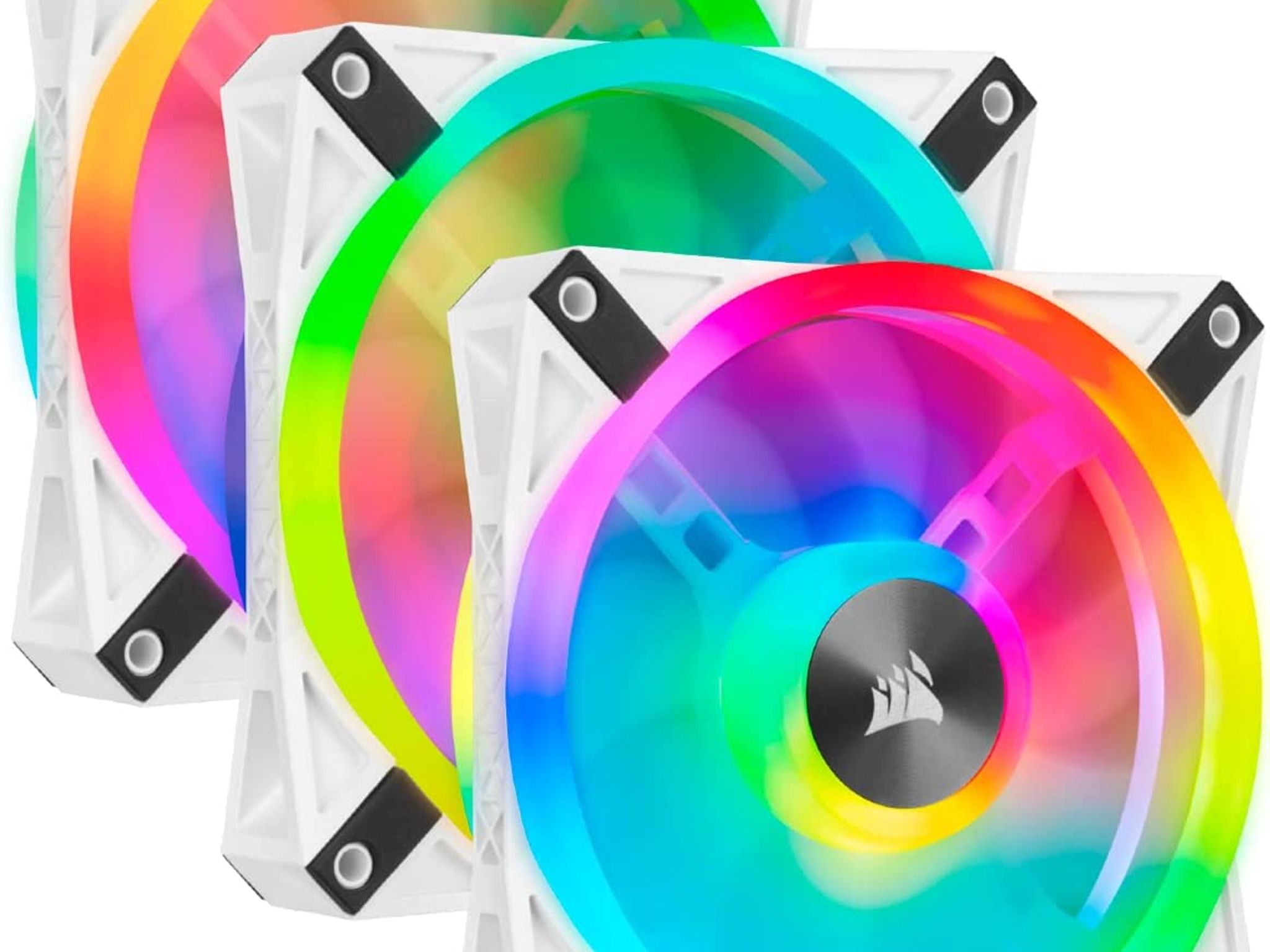 4 QL120 White w/RGB + Fan Hub