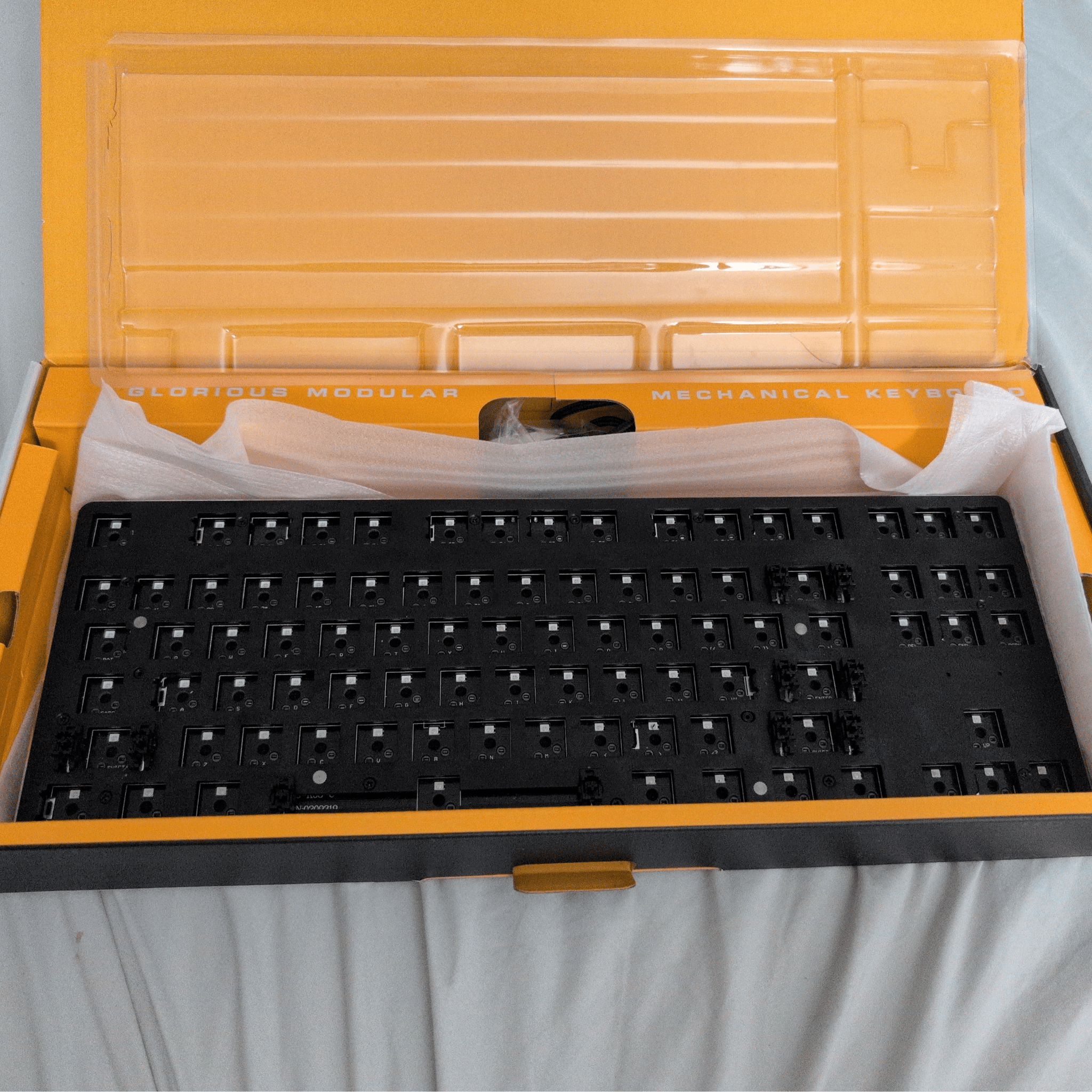 Glorious GMMK 1 RGB Aluminum USB Wired Mechanical 87 Key Tenkeyless TKL Keyboard (Barebones/Kit)