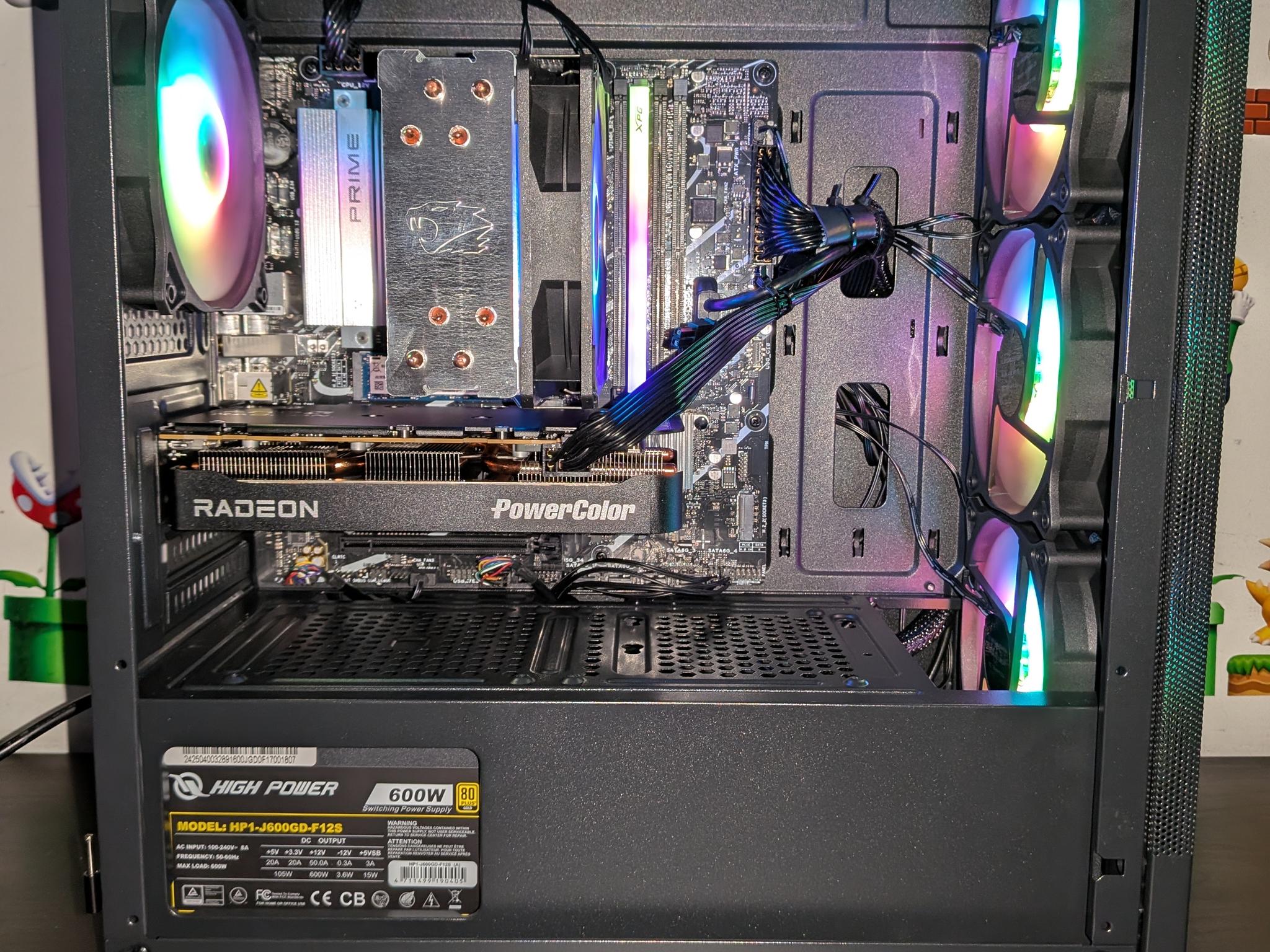 i5-14400f | Rx 9060 XT 16GB | 16GB DDR5 | 1TB | 600W GOLD