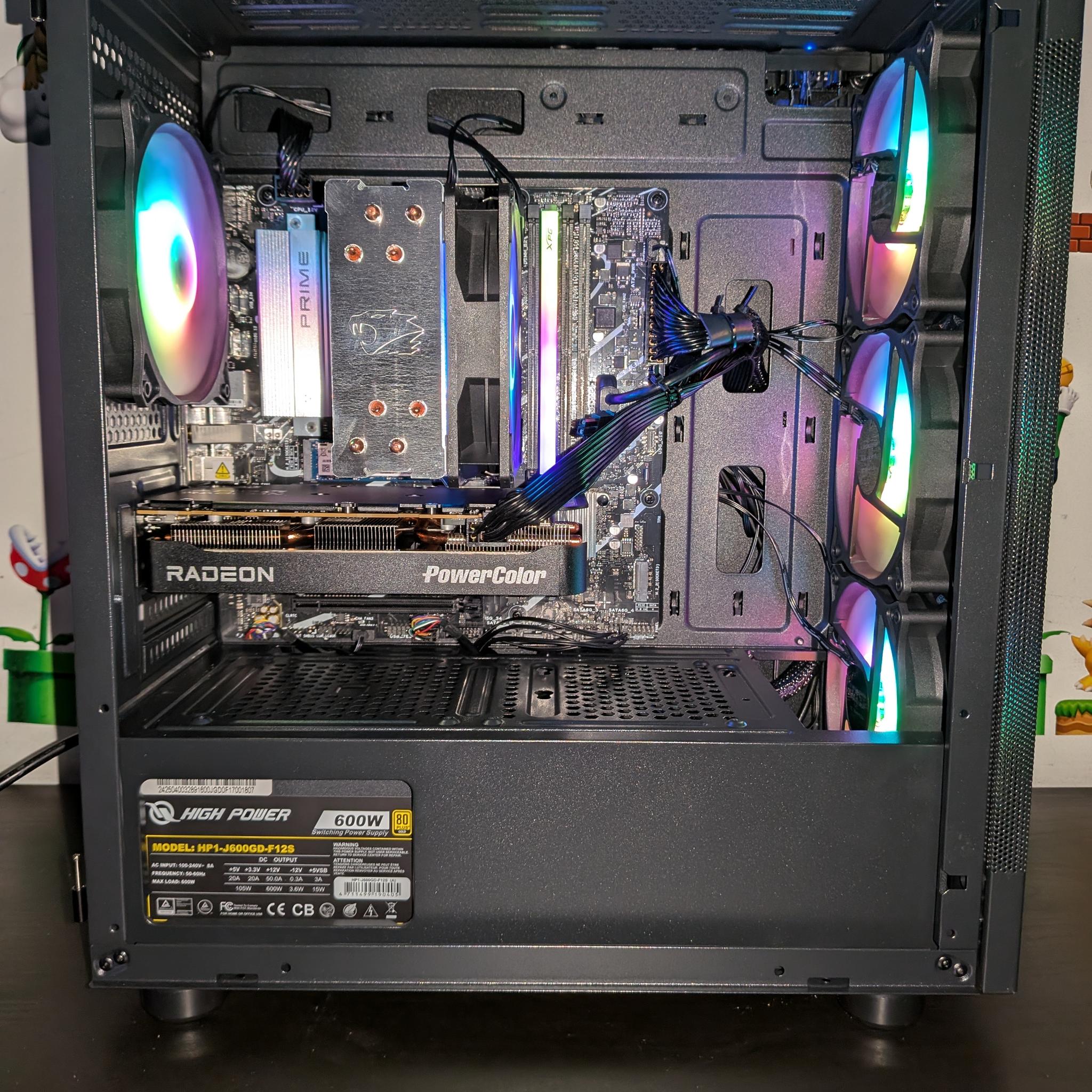 i5-14400f | Rx 9060 XT 16GB | 16GB DDR5 | 1TB | 600W GOLD