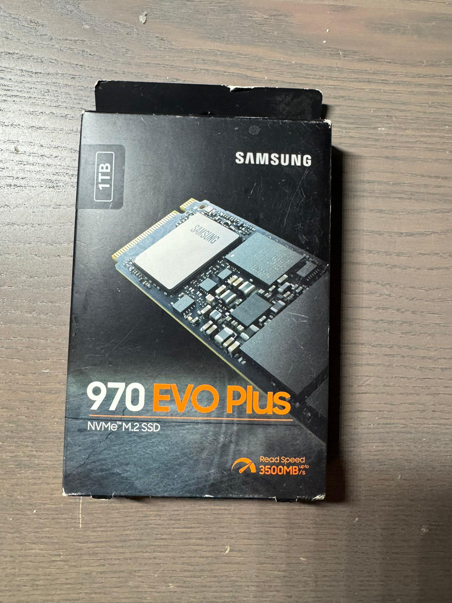 Samsung 970 EVO Plus 1TB M.2 PCIe NVMe Internal SSD MZ-V7S1T0B/AM New Sealed
