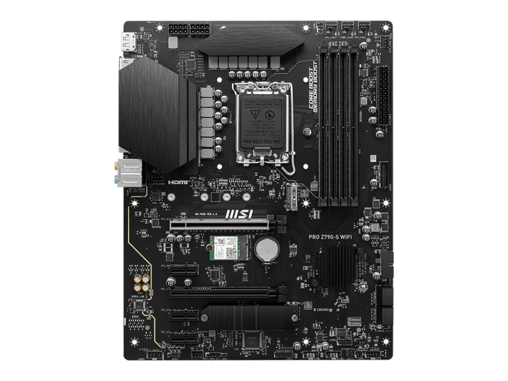 [New] MSI PRO Z790-S WIFI LGA 1700 ATX DDR5 SATA 6Gbps 2.5G LAN with Wi-Fi 6E Motherboard