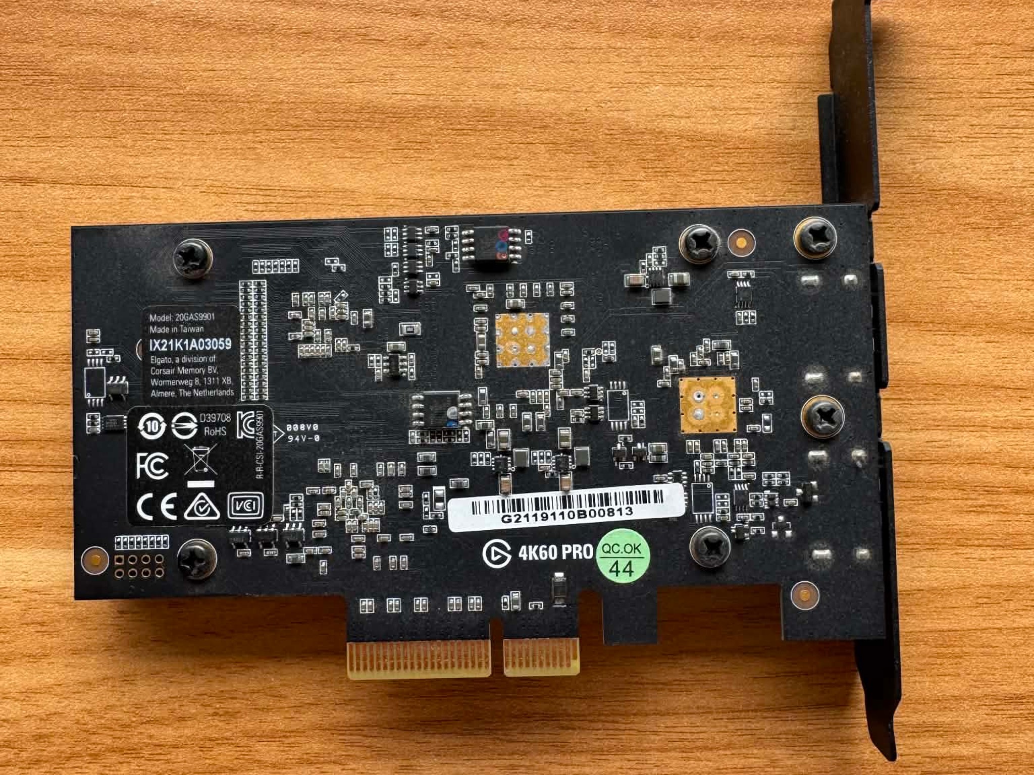 Elgato 4K60 Pro 4K PCIe Video Capture Card, HDMI Input/Output, 2 Ports