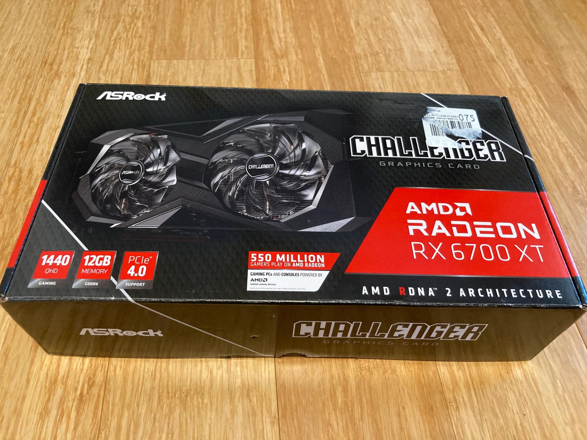 ASRock AMD Radeon RX 6700 XT Challenger 12GB (Like new)