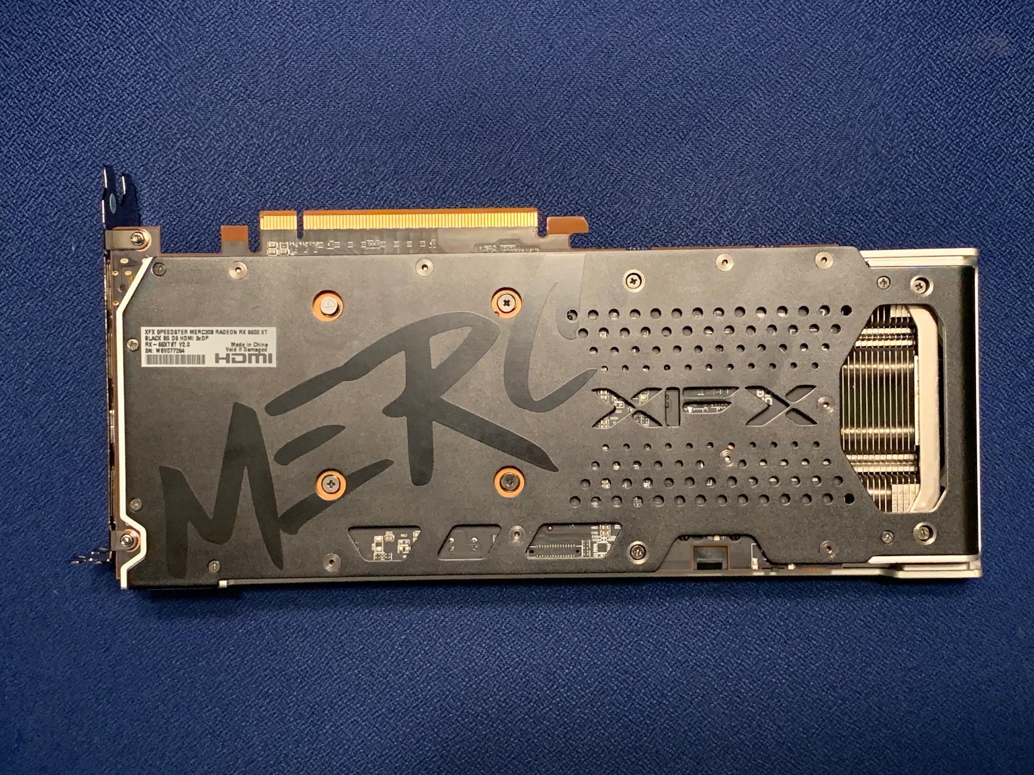 XFX Speedster MERC 308 AMD Radeon RX 6600 XT Black GDDR6 8GB Graphics Card, Used.