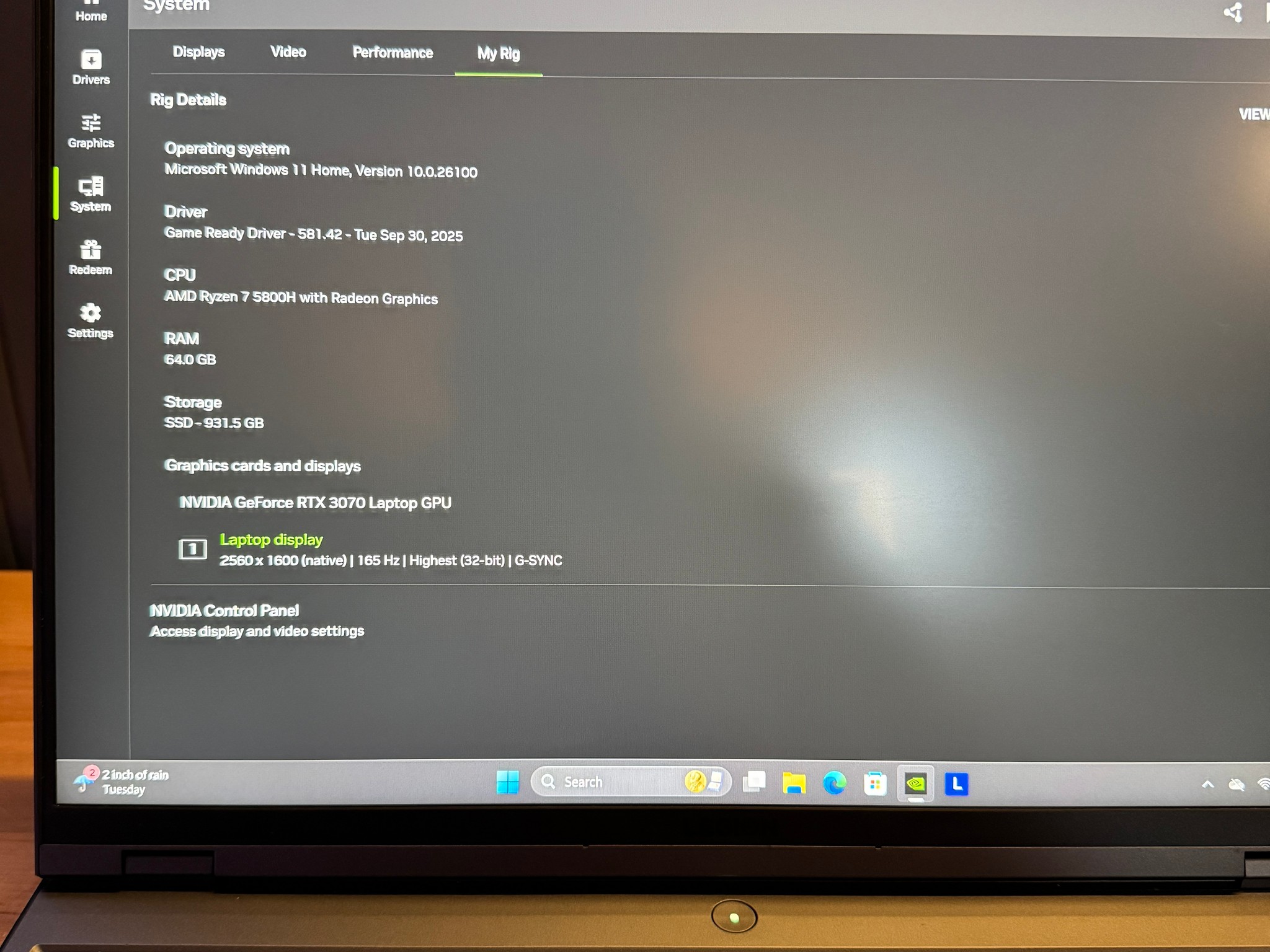 💻Ryzen 5800H | RTX 3070 | 64GB RAM | 1TB SSD