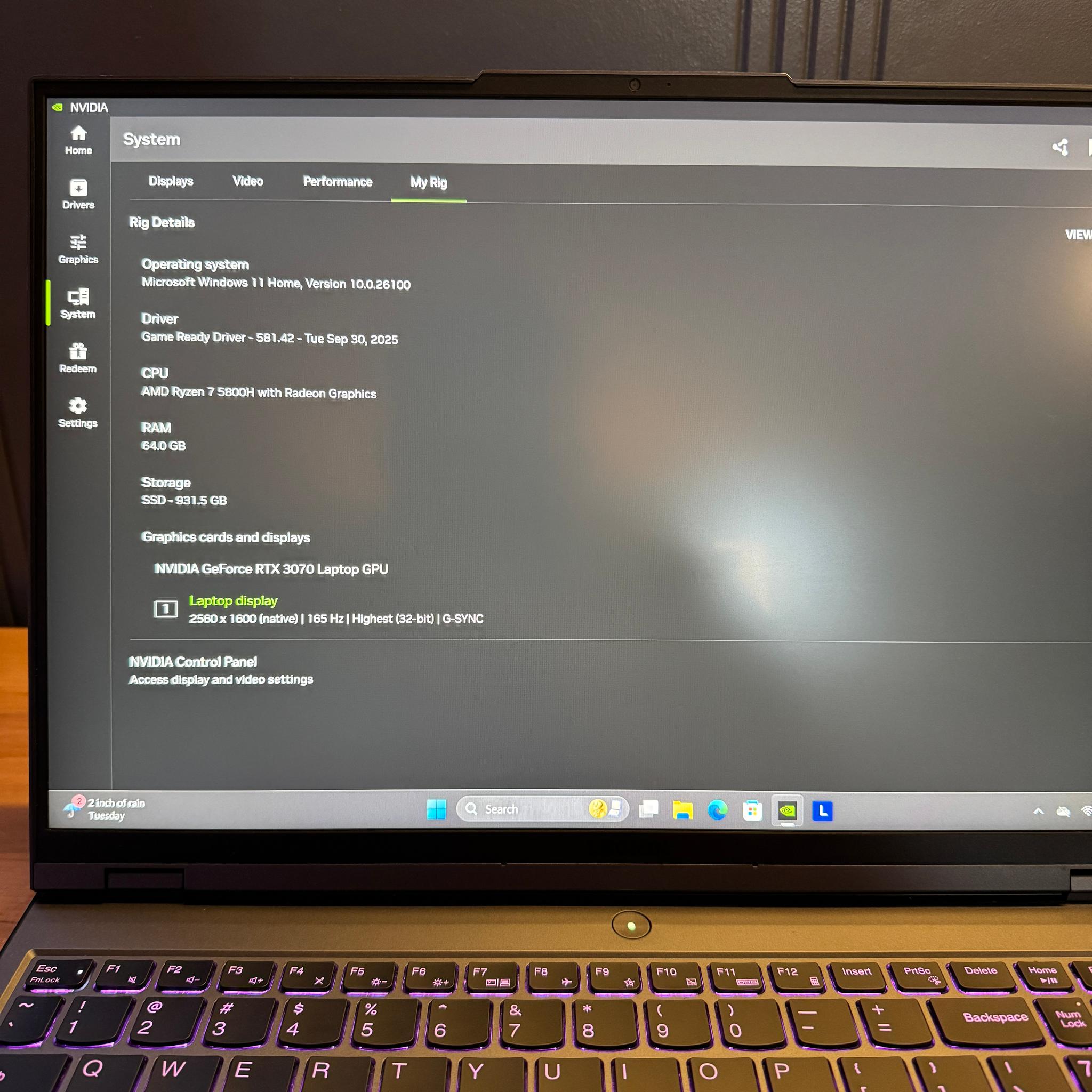 💻Ryzen 5800H | RTX 3070 | 64GB RAM | 1TB SSD