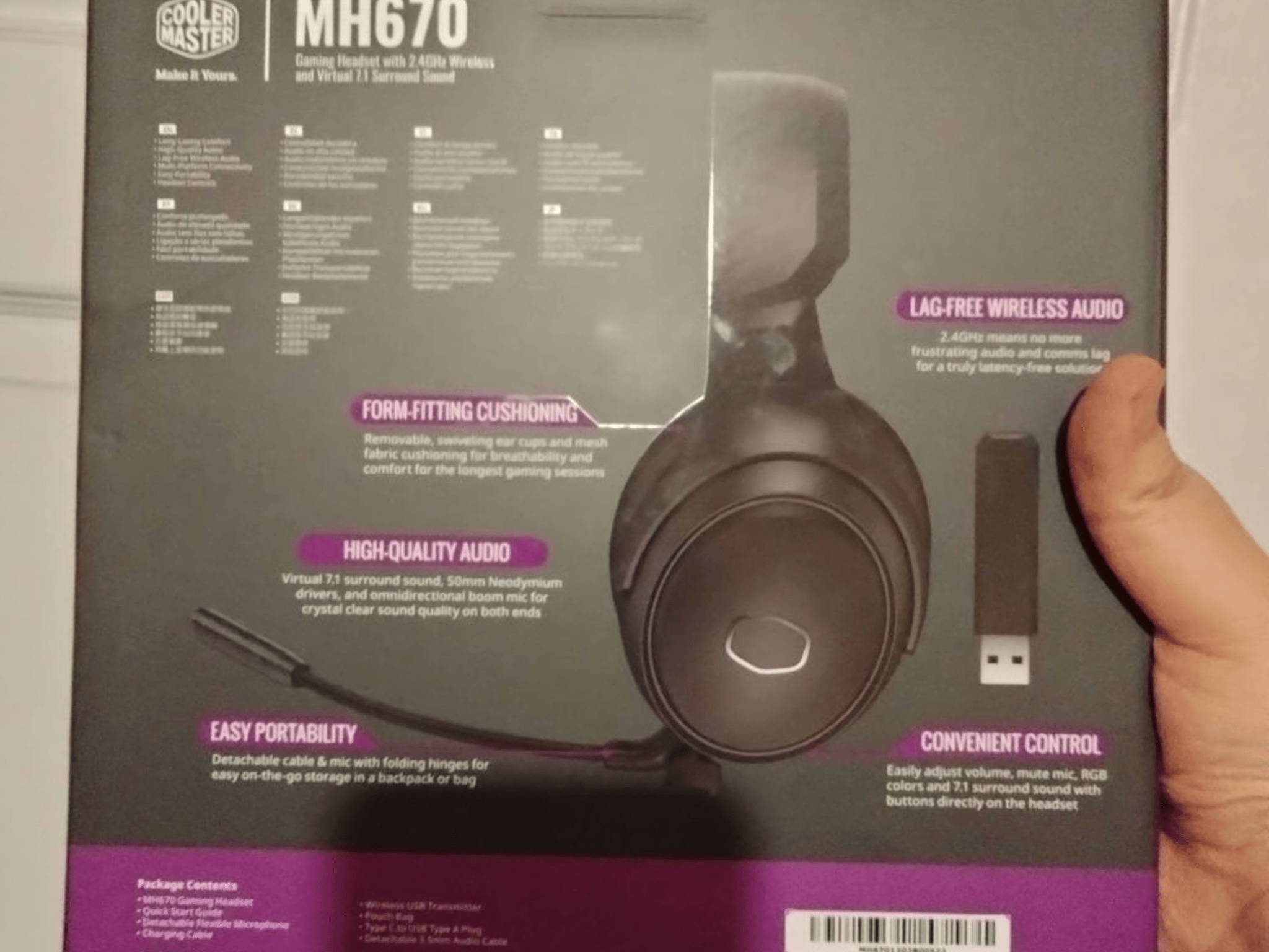 BNIB Cooler Master MH670 Wireless Gaming Headset