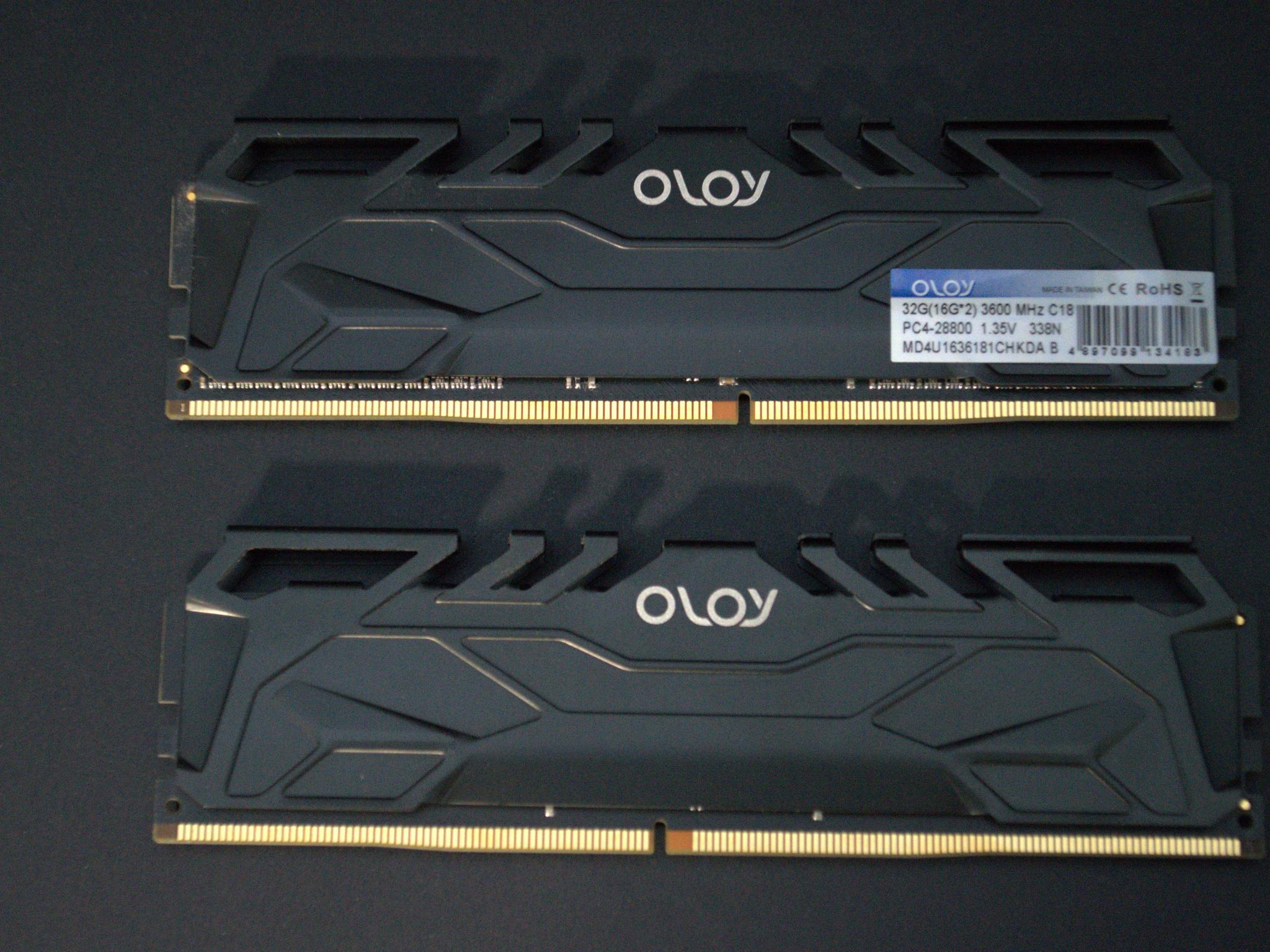 32GB (2×16GB) OLOy OWL DDR4 3600MHz CL18 Gaming RAM – Fast Ryzen Memory