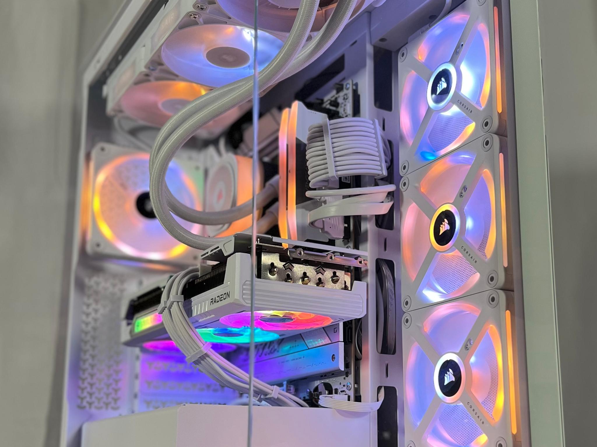 Icey white R7-9800x3d with Rx 9070 XT
