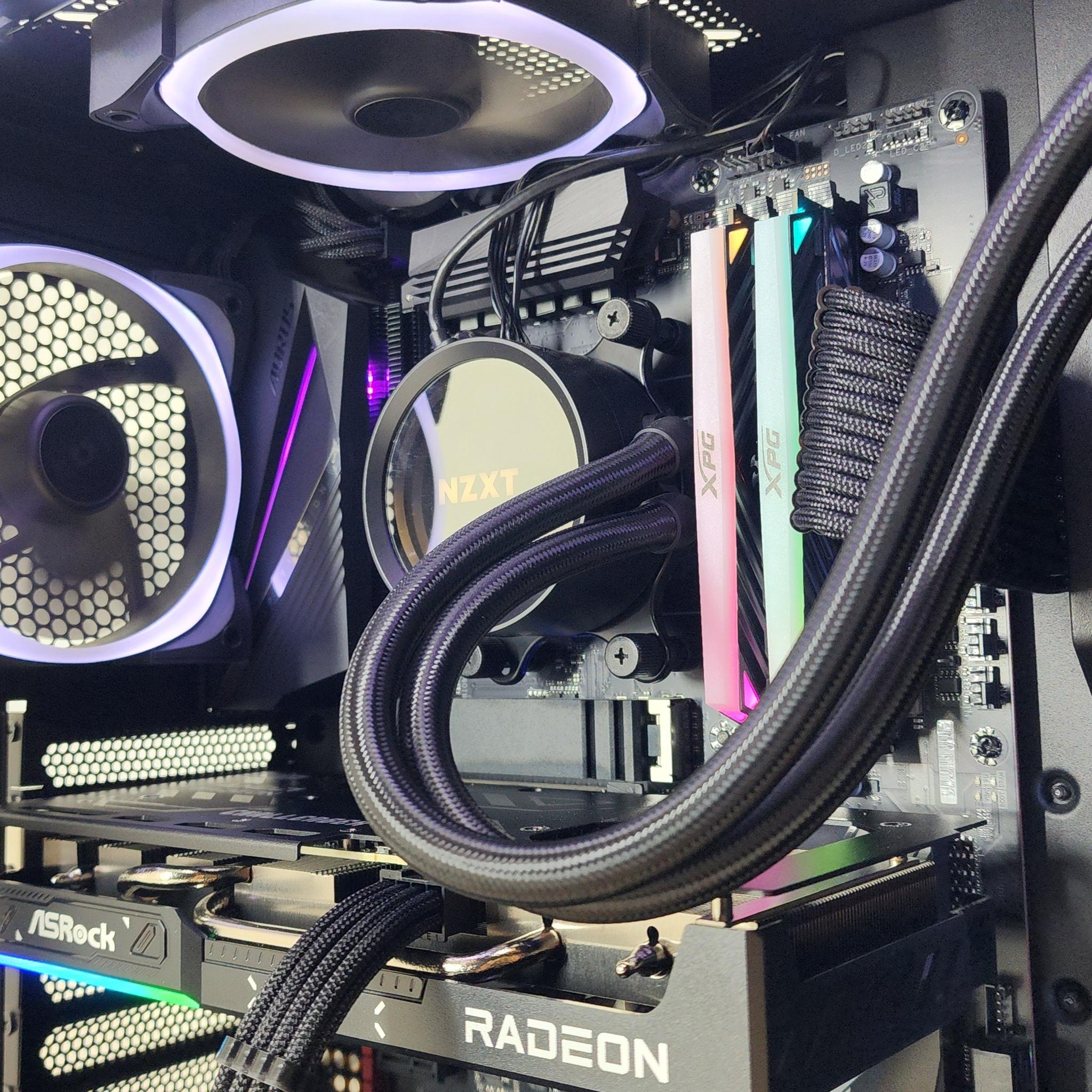 Gaming PC Ryzen 5 5600X 16GB RAM 500GB SSD RX 9060 8GB Windows 11 Computer