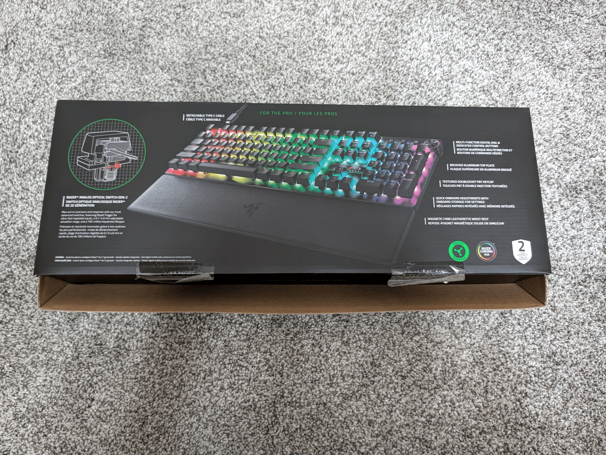 Razer Huntsman V3 Pro Esports Gaming Keyboard, Black