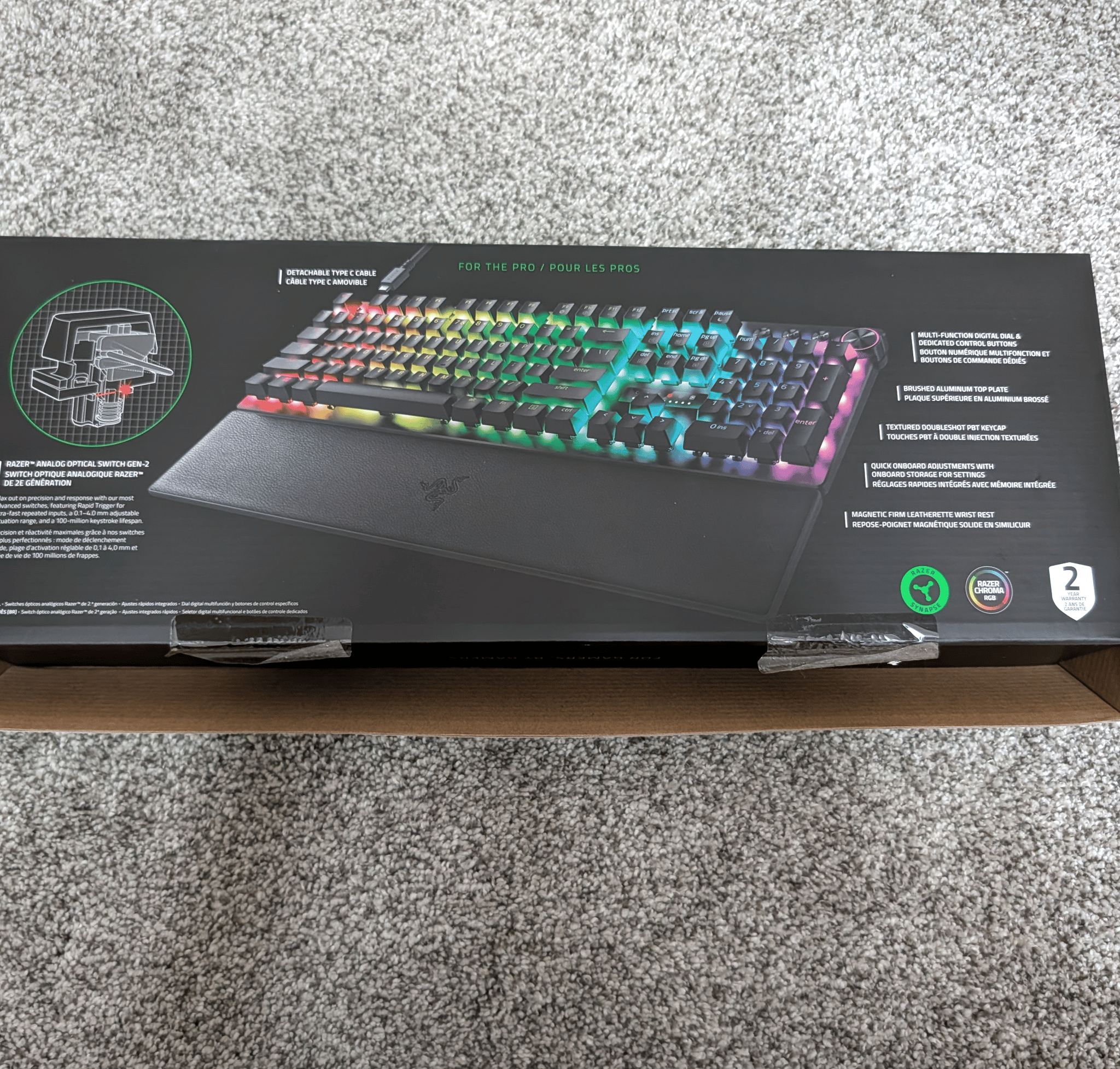 Razer Huntsman V3 Pro Esports Gaming Keyboard, Black