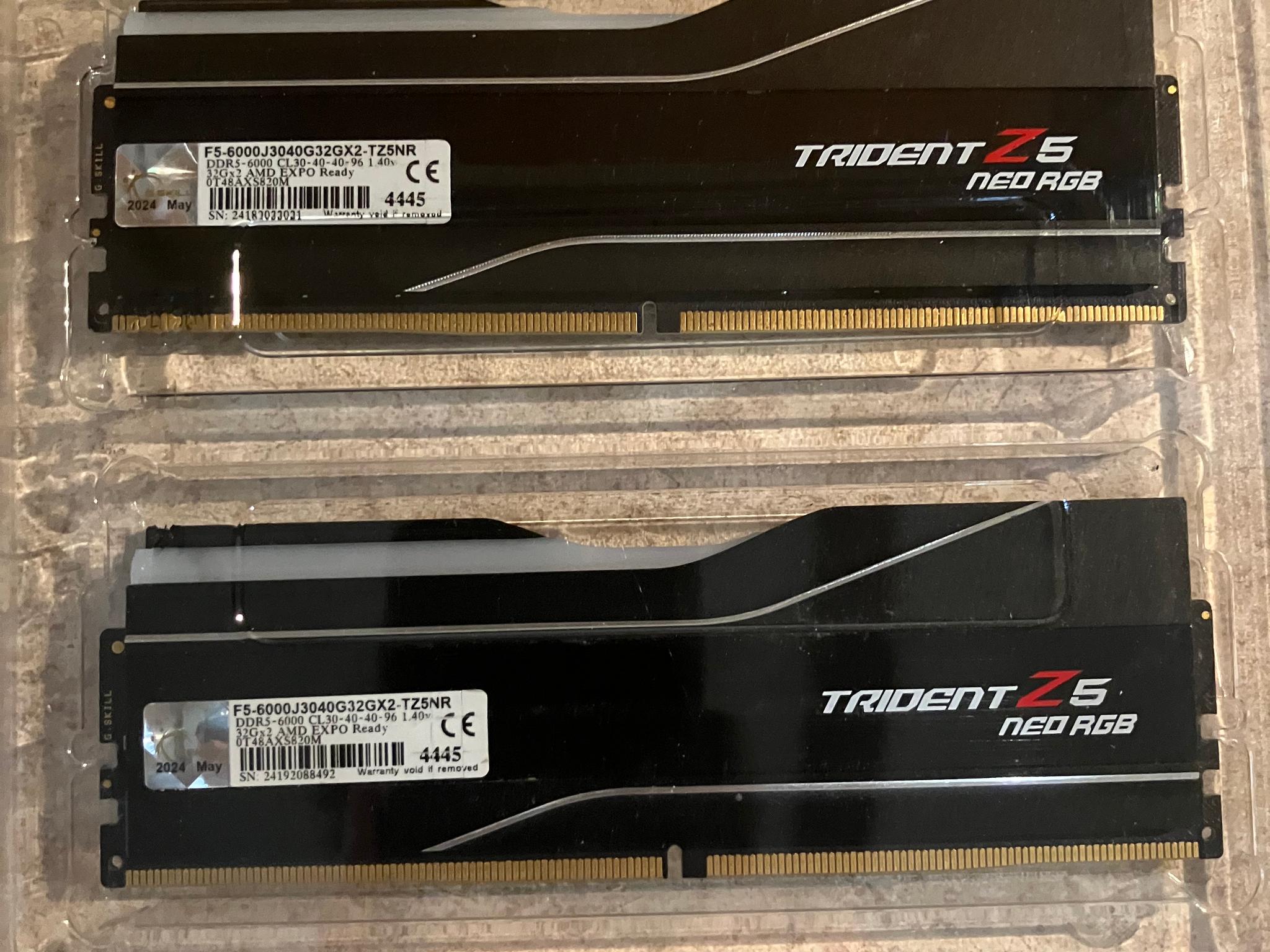 G Skill Trident Z5 Neo 32gbx2 RGB DDR5 CL30