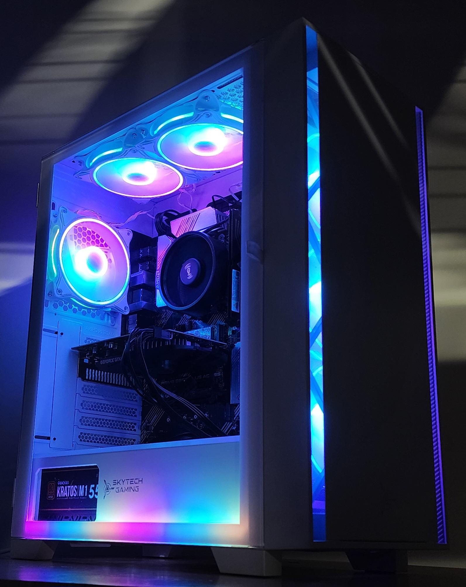 Gaming PC Ryzen 5 5600G 16GB RAM 256GB SSD + 1TB HDD GTX 1650 4GB Win11 Computer